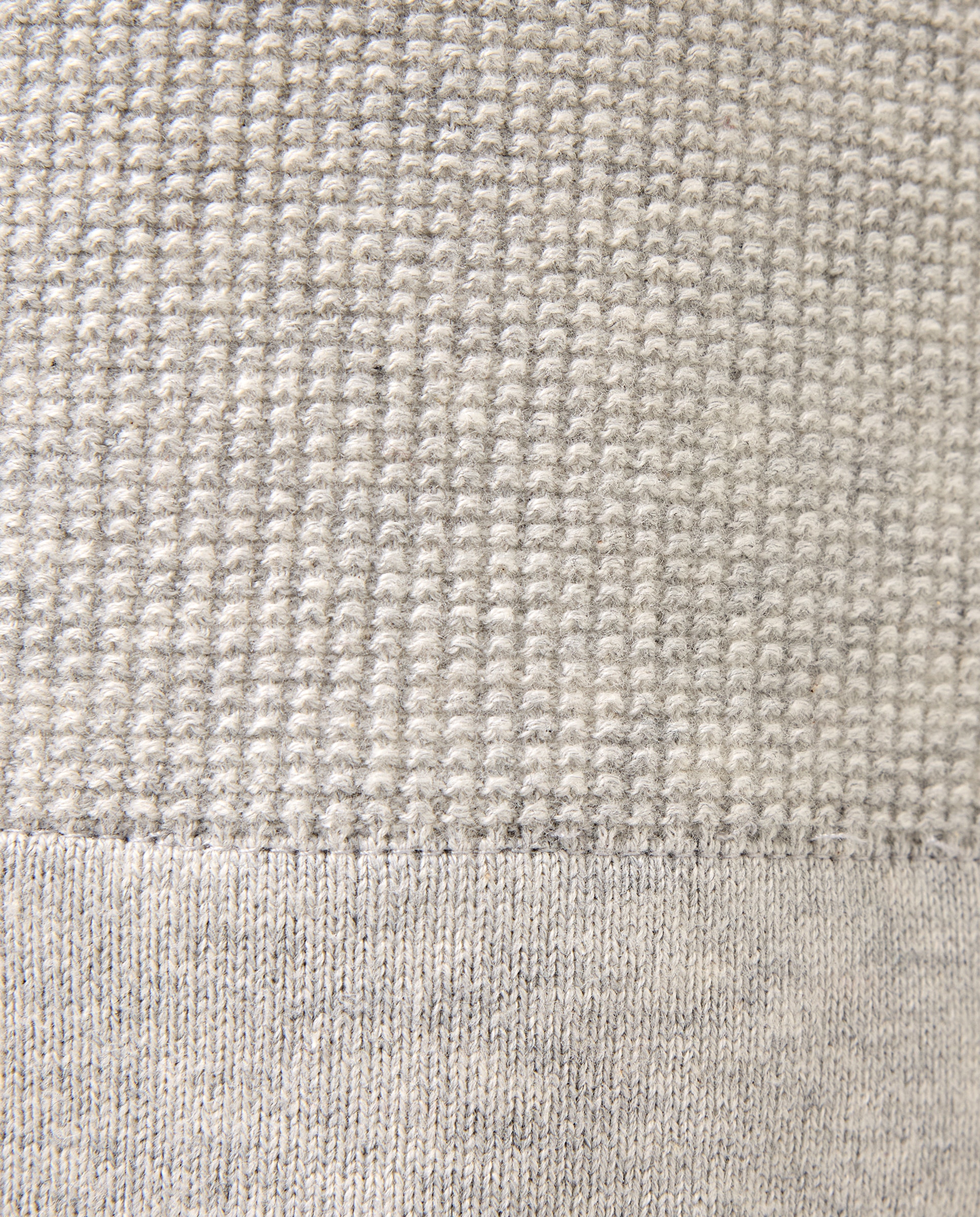 Camisola de Malha com Estrutura Cinzento-claro-6