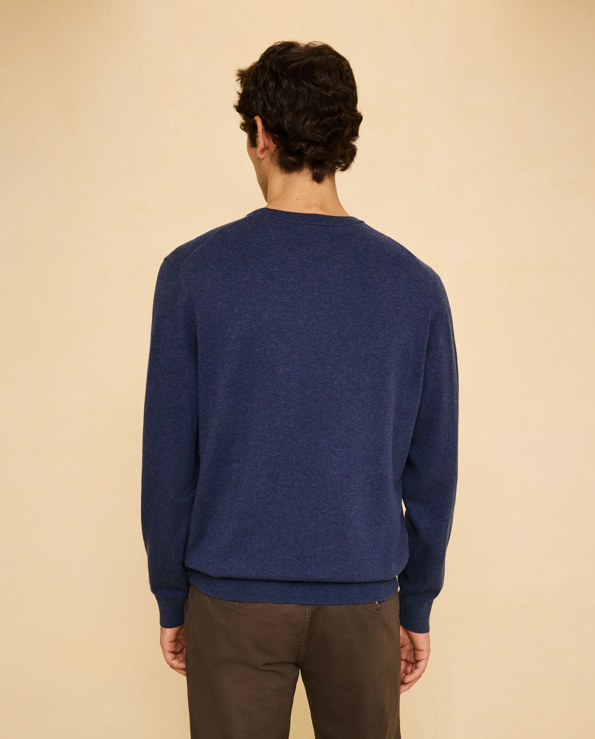 Jersey liso cuello redondo de hombre - Easy Wear - 471 Índigo 471 Índigo-3