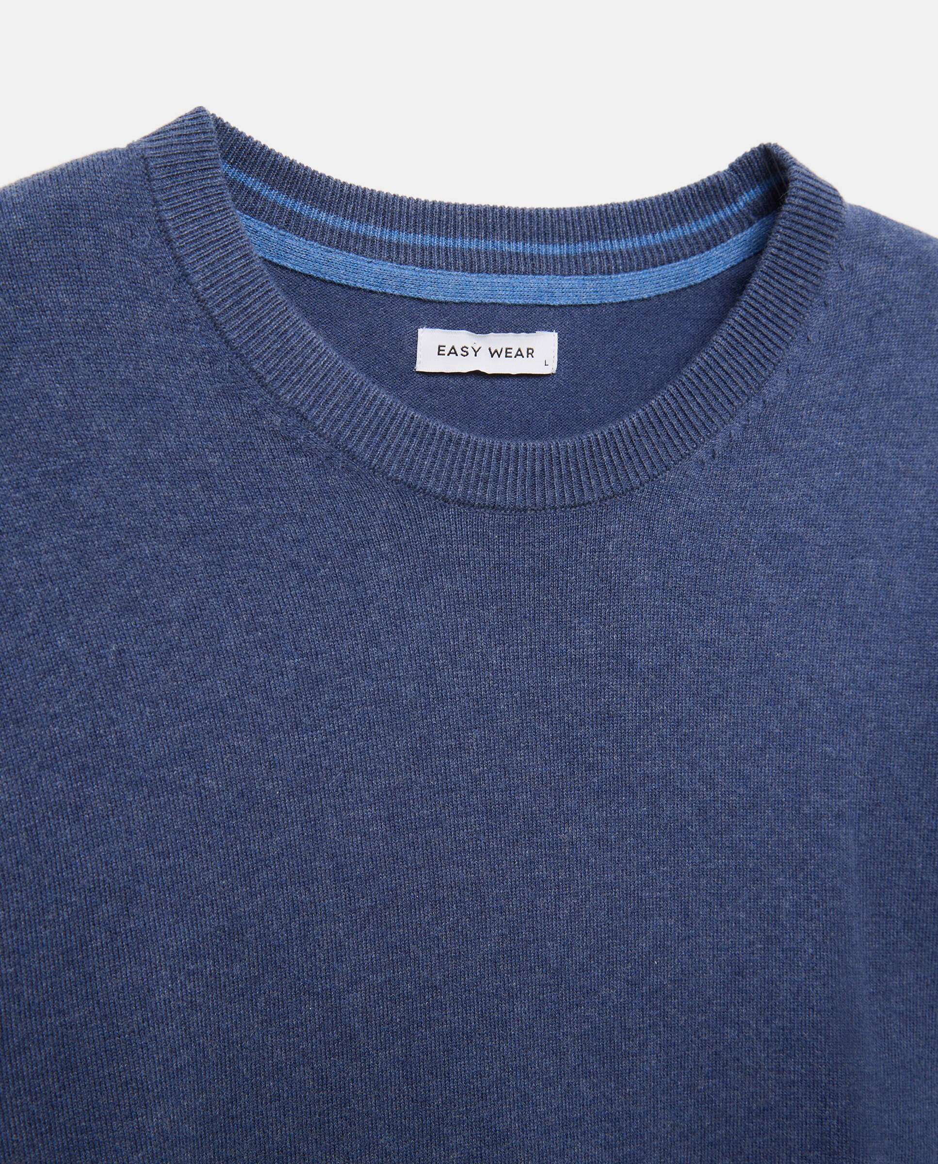 Jersey liso cuello redondo de hombre - Easy Wear - 471 Índigo 471 Índigo-5