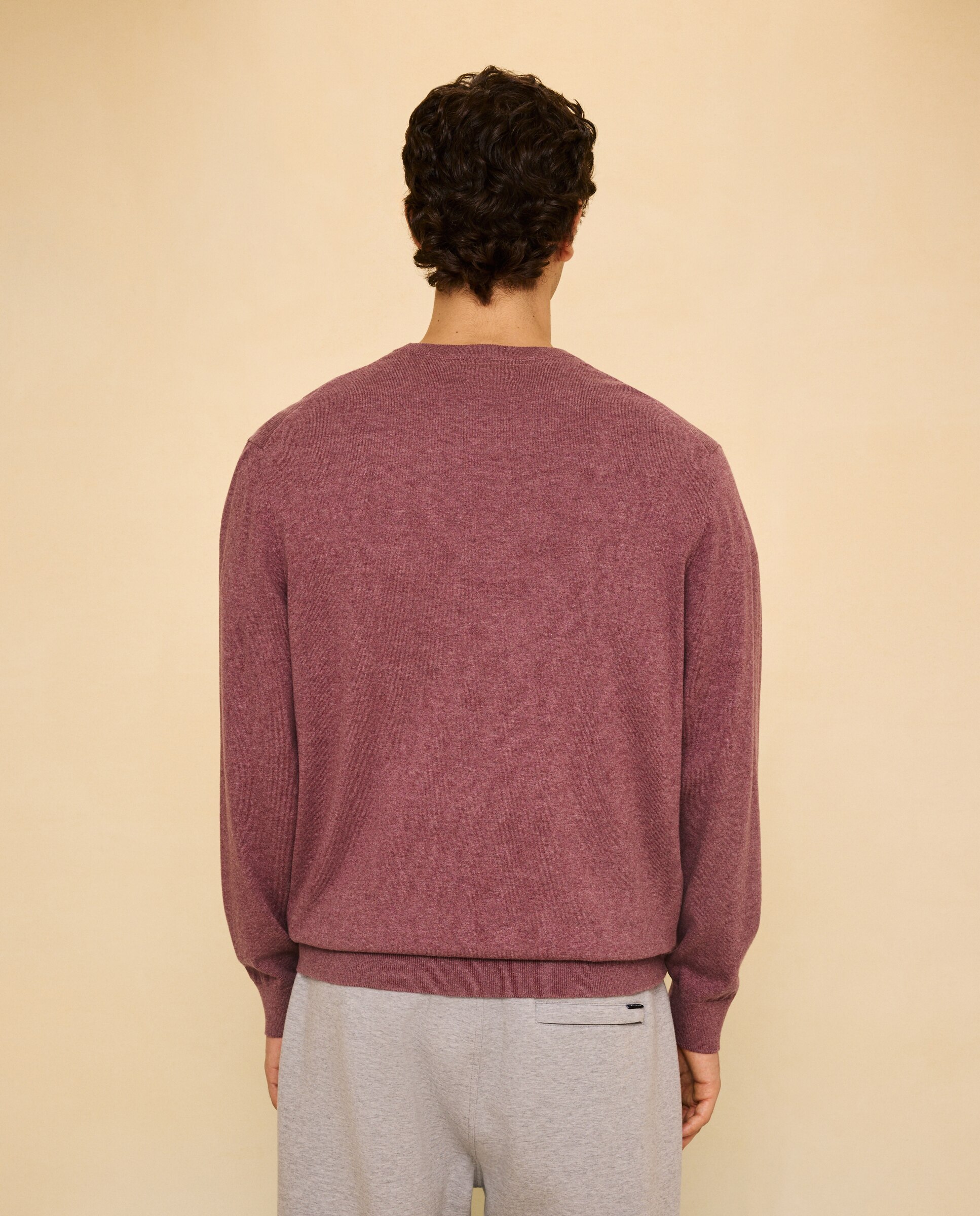 Jersey liso cuello redondo de hombre - Easy Wear - 220 Rosa palo 220 Rosa palo-3