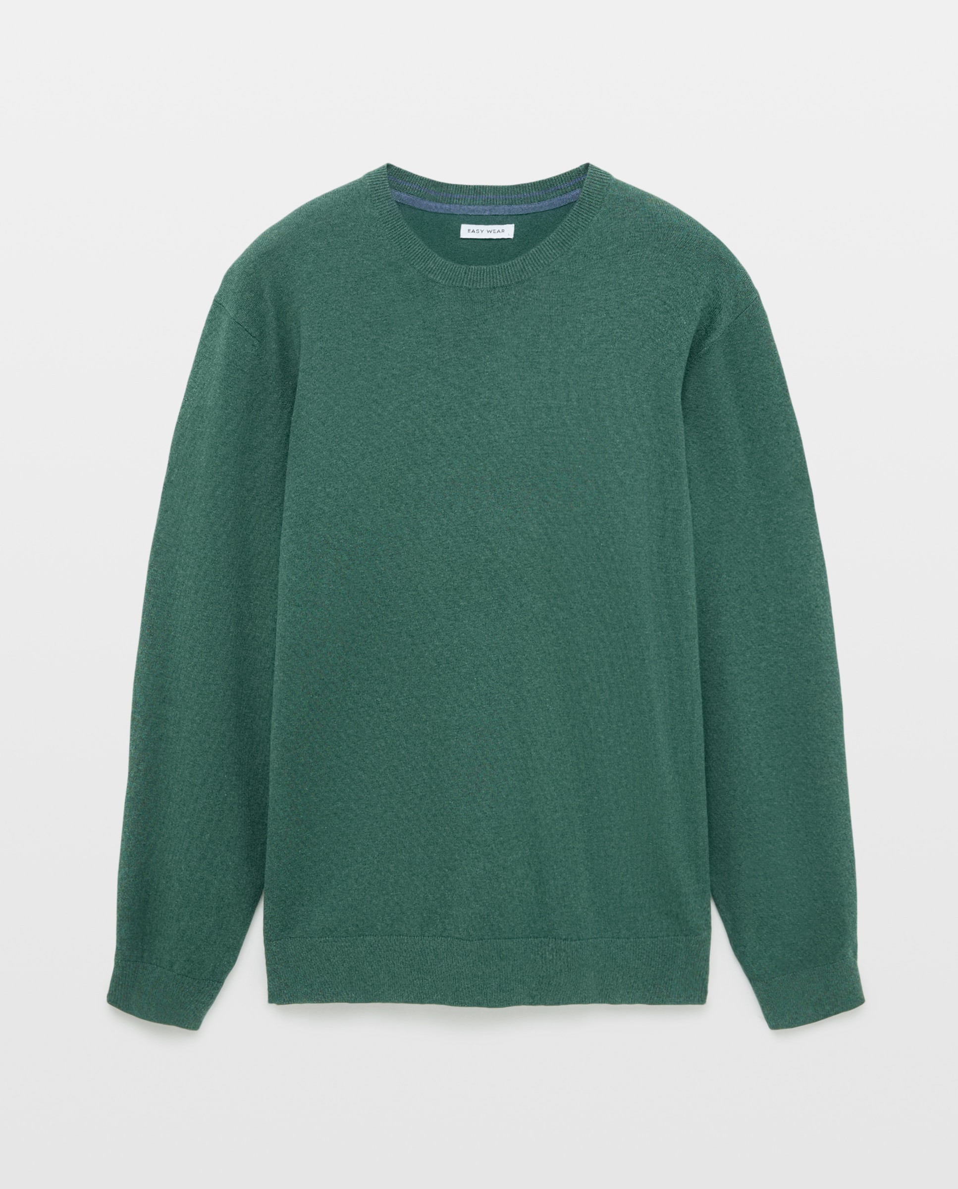 Jersey liso cuello redondo de hombre - Easy Wear - Verde Verde-4