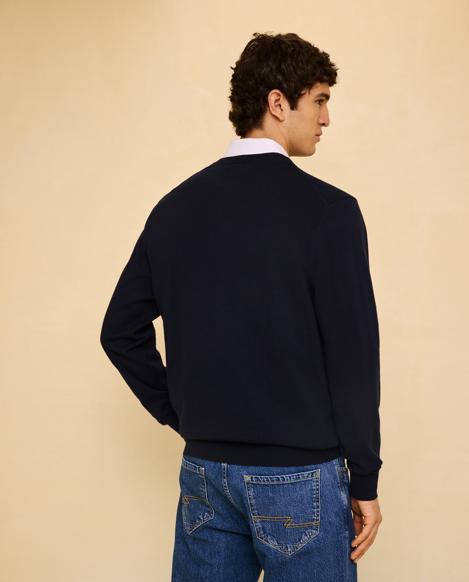 Jersey liso de hombre - Easy Wear - Azul marino Azul marino-3