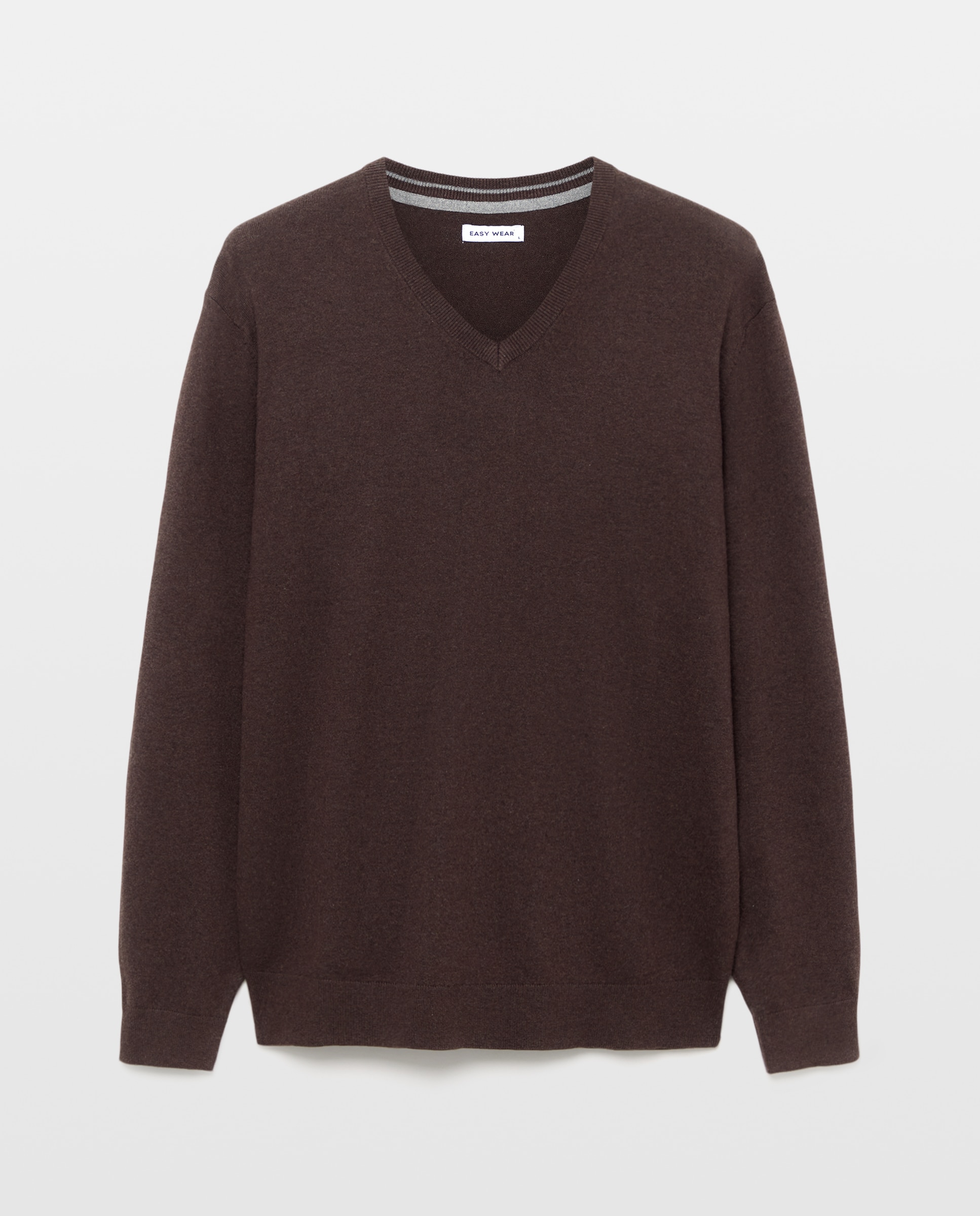 Jersey liso de hombre - Easy Wear - Marrón Marrón-4