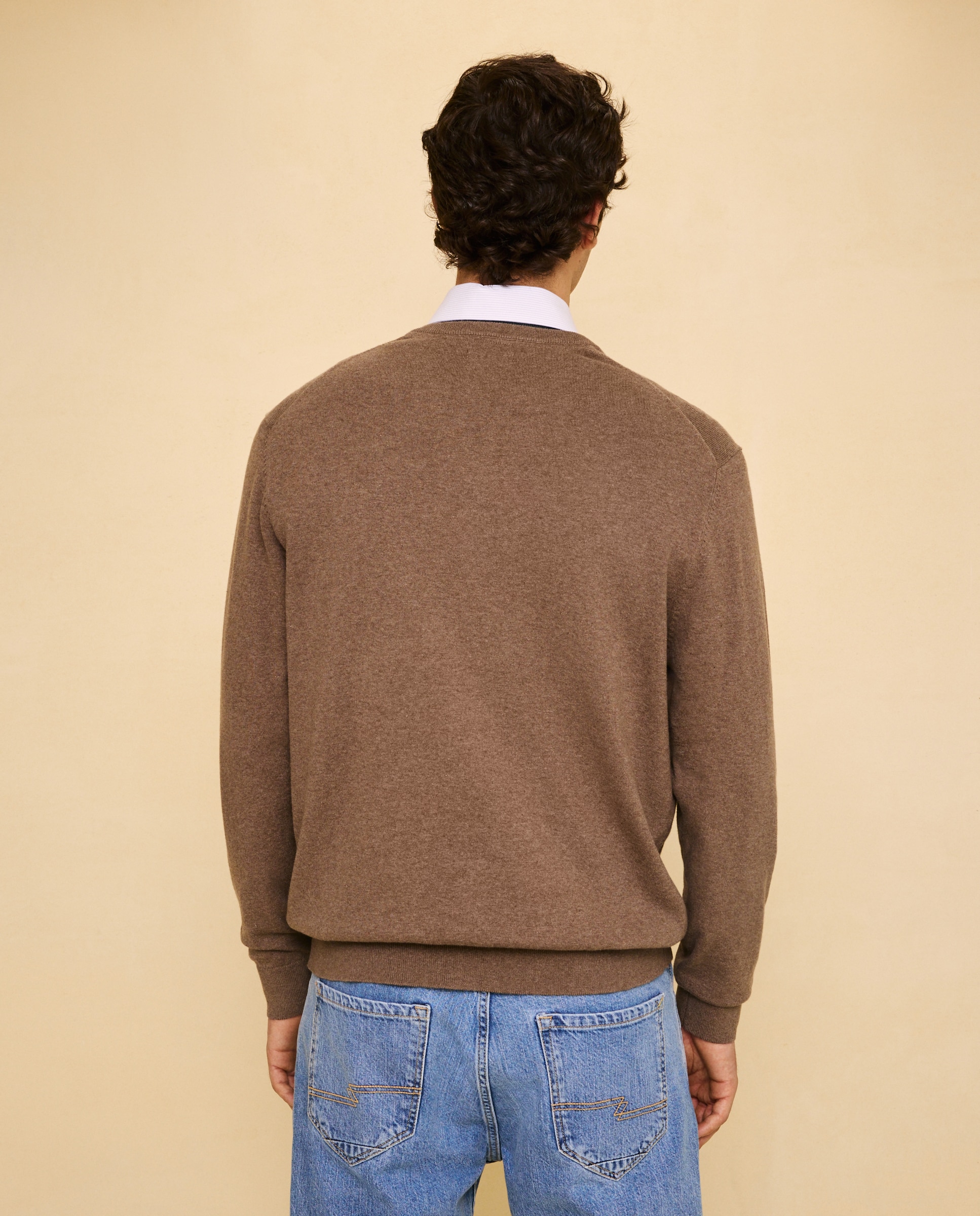 Jersey liso de hombre - Easy Wear - Tostado Tostado-3