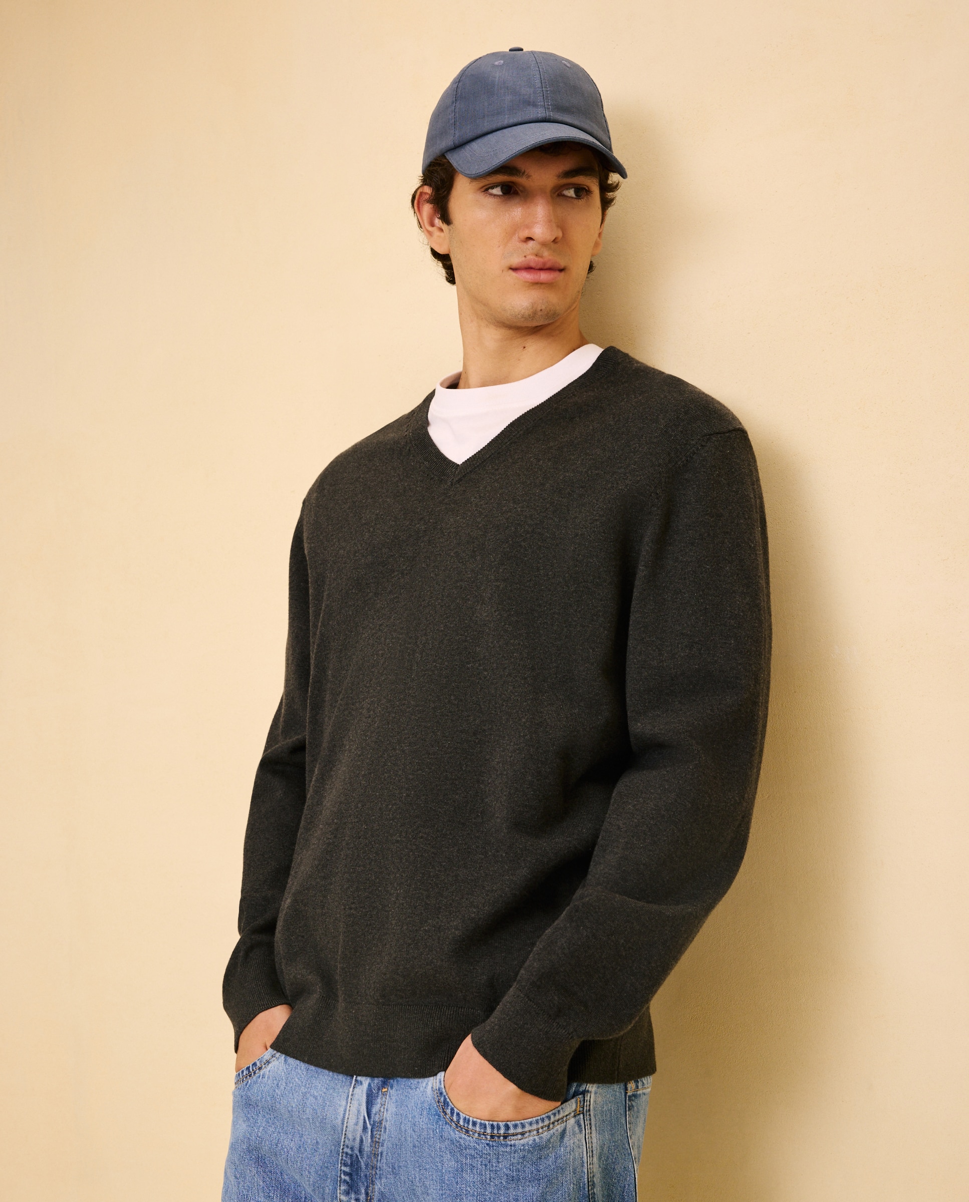 Jersey liso de hombre - Easy Wear - Gris oscuro Gris oscuro-1