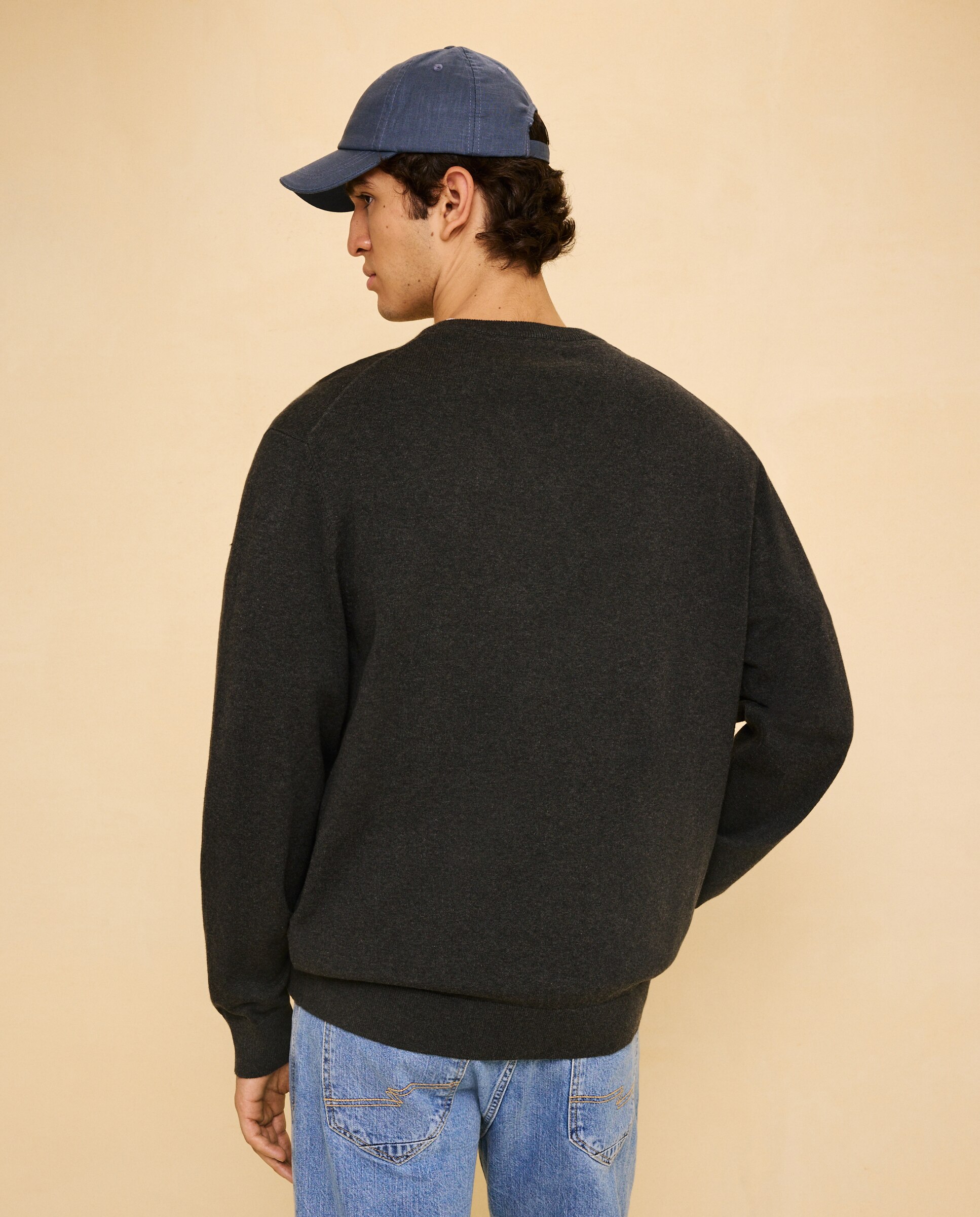 Jersey liso de hombre - Easy Wear - Gris oscuro Gris oscuro-3