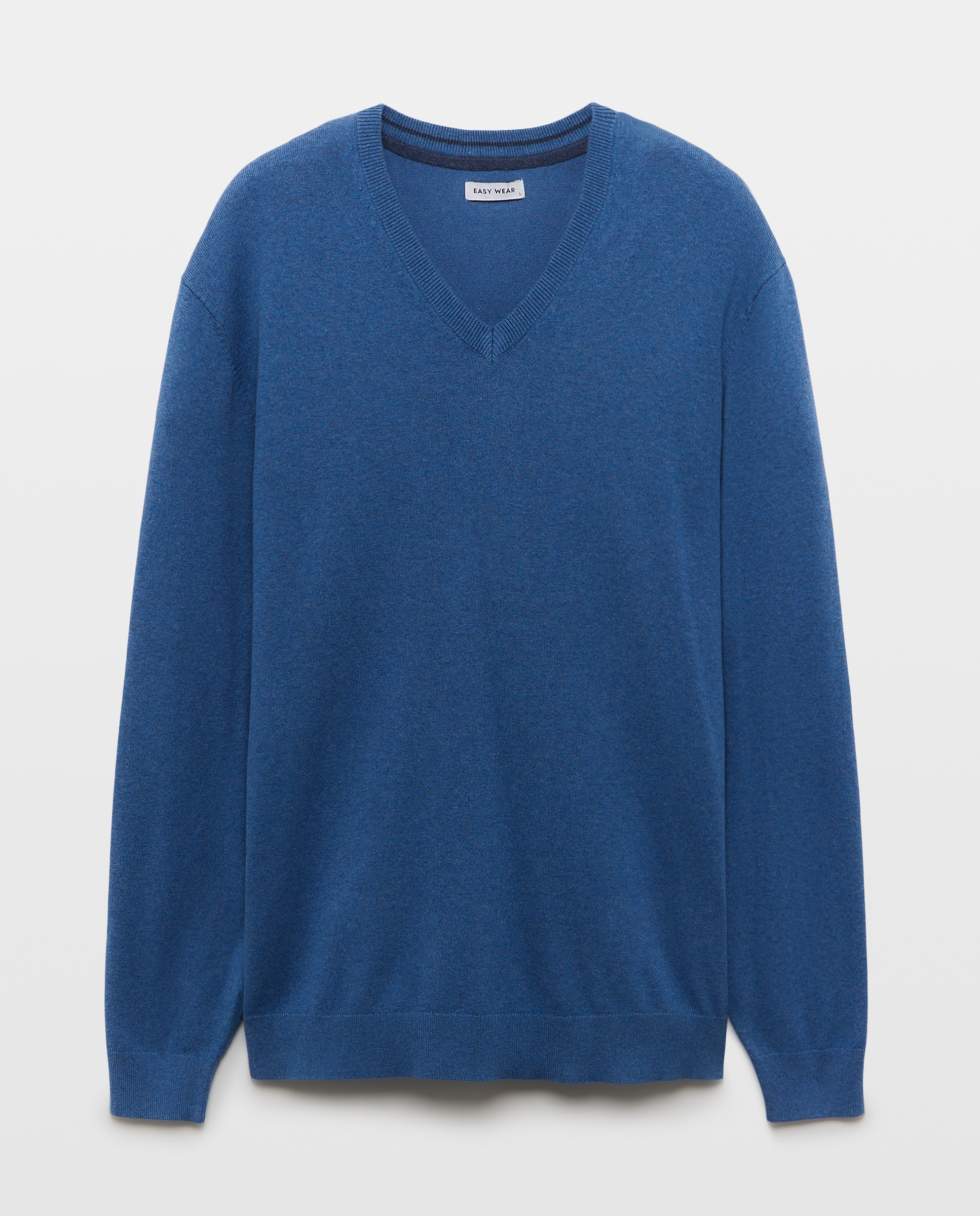 Camisola de Malha Lisa 410 Azul Claro-1