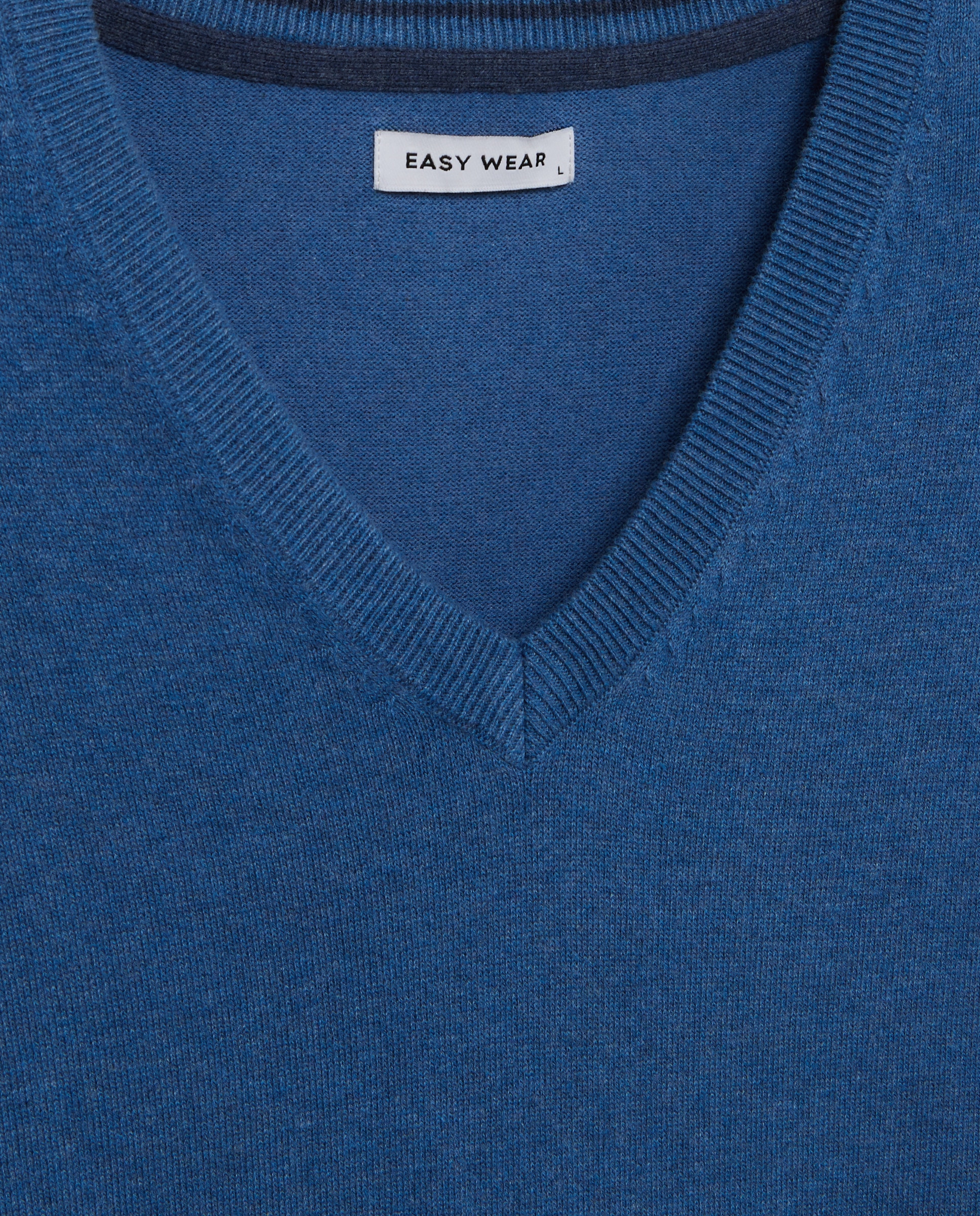 Camisola de Malha Lisa 410 Azul Claro-2