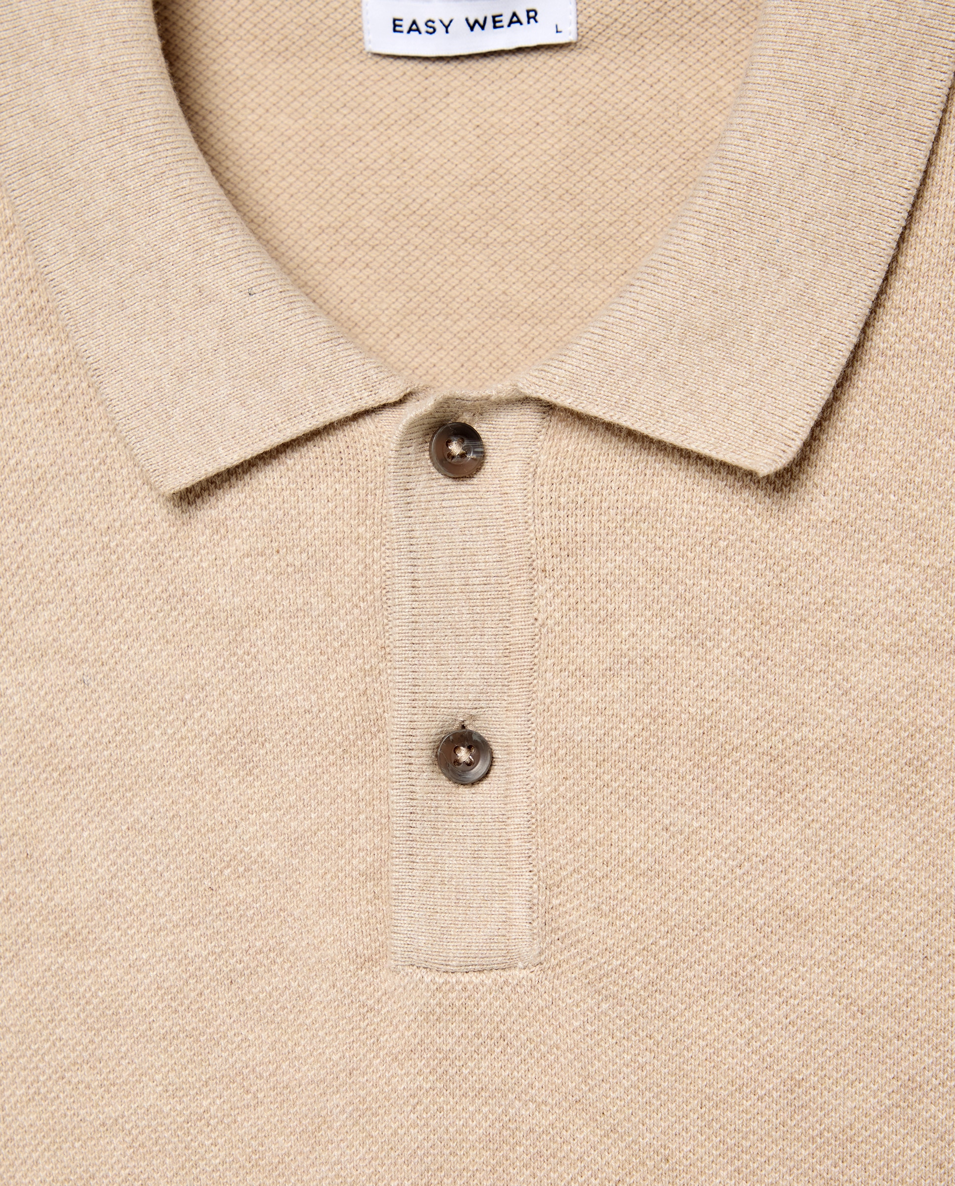 Jersey cuello polo de manga larga de hombre - Easy Wear - 850 Piedra 850 Piedra-5