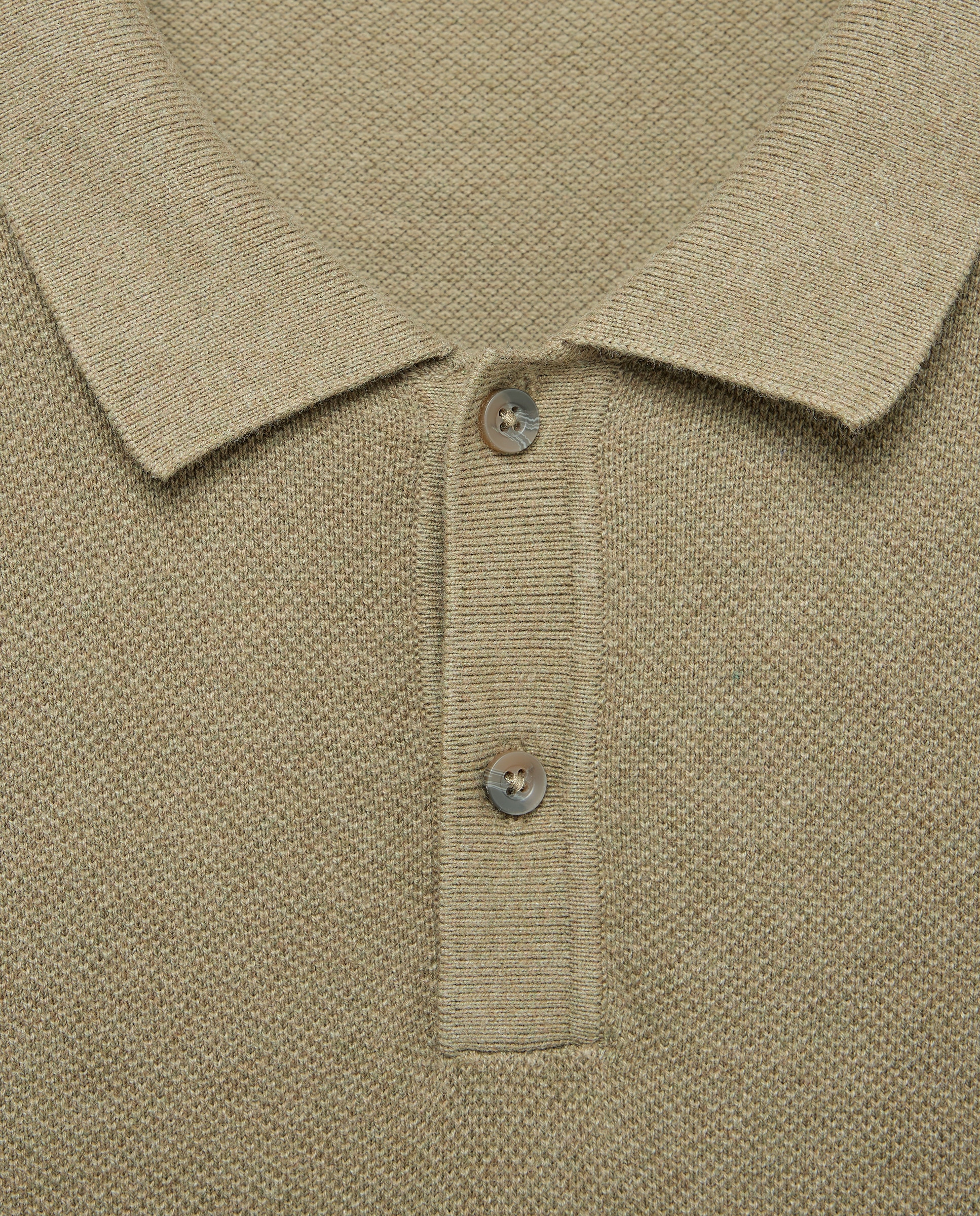Jersey cuello polo de manga larga de hombre - Easy Wear - 520 Kaki 520 Kaki-5
