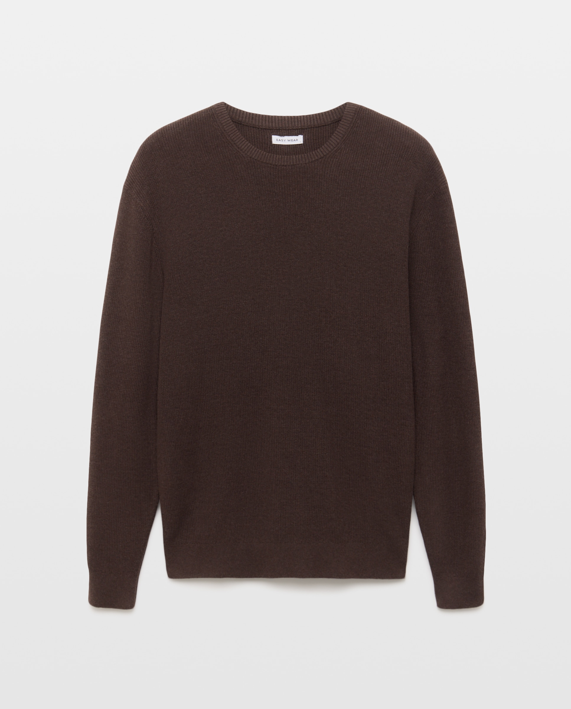 Jersey de cuello caja de hombre - Easy Wear - Chocolate Chocolate-4