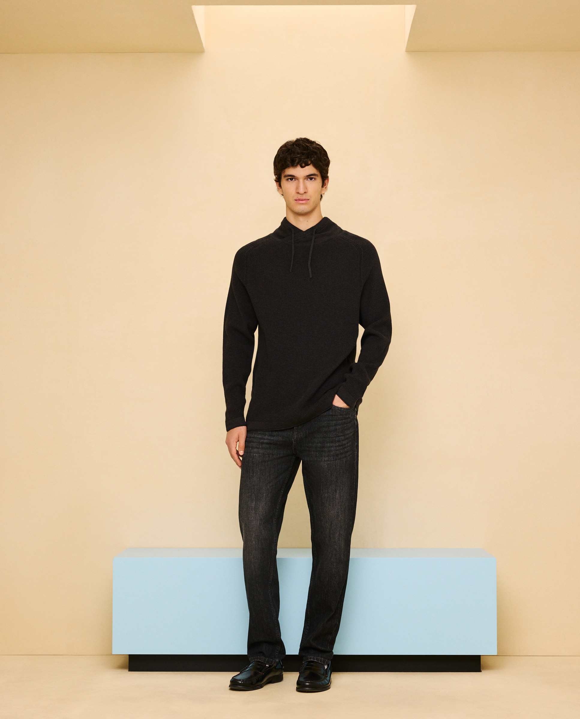 Jersey cuello buzo de hombre - Easy Wear - Plomo Plomo-2