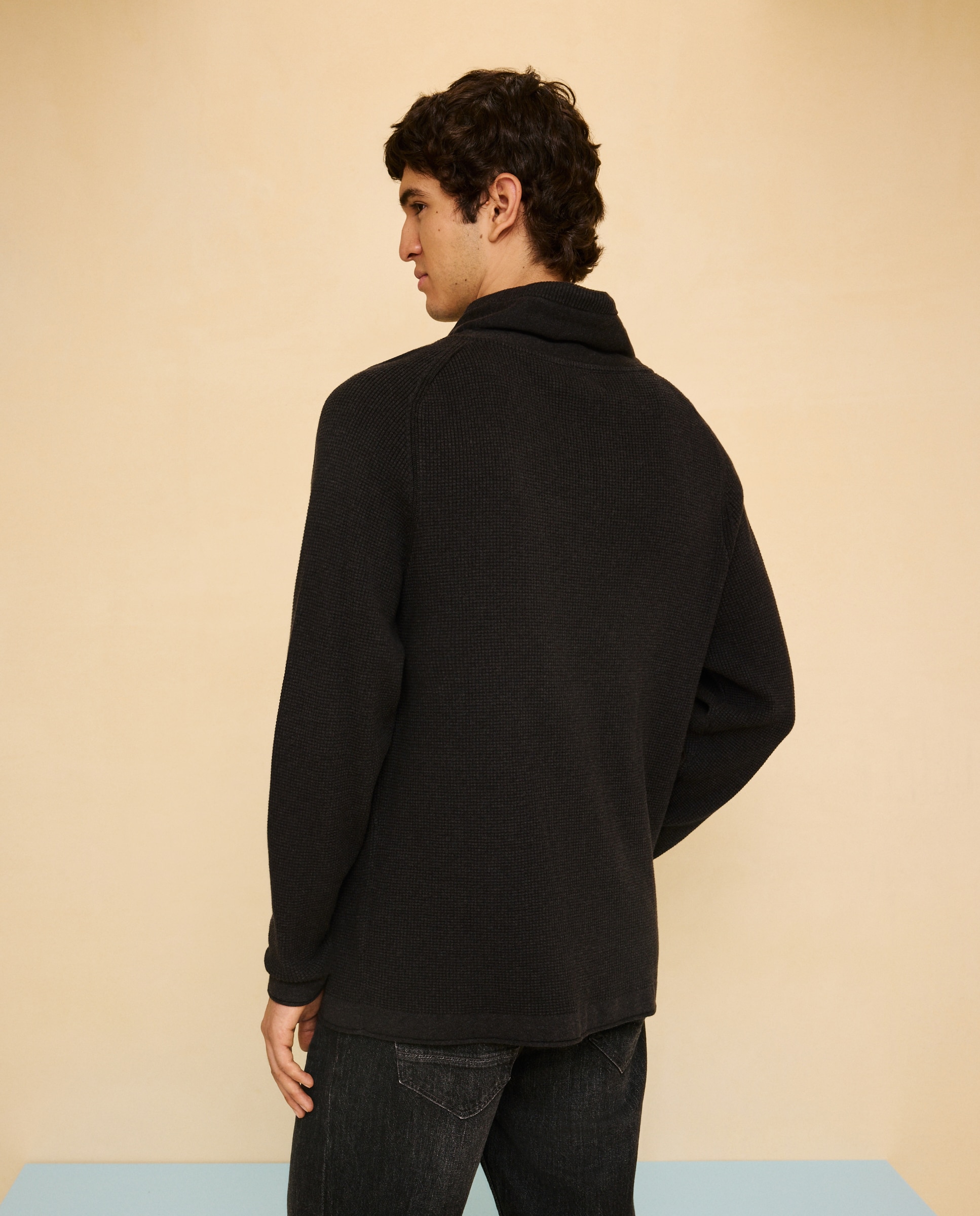 Jersey cuello buzo de hombre - Easy Wear - Plomo Plomo-3
