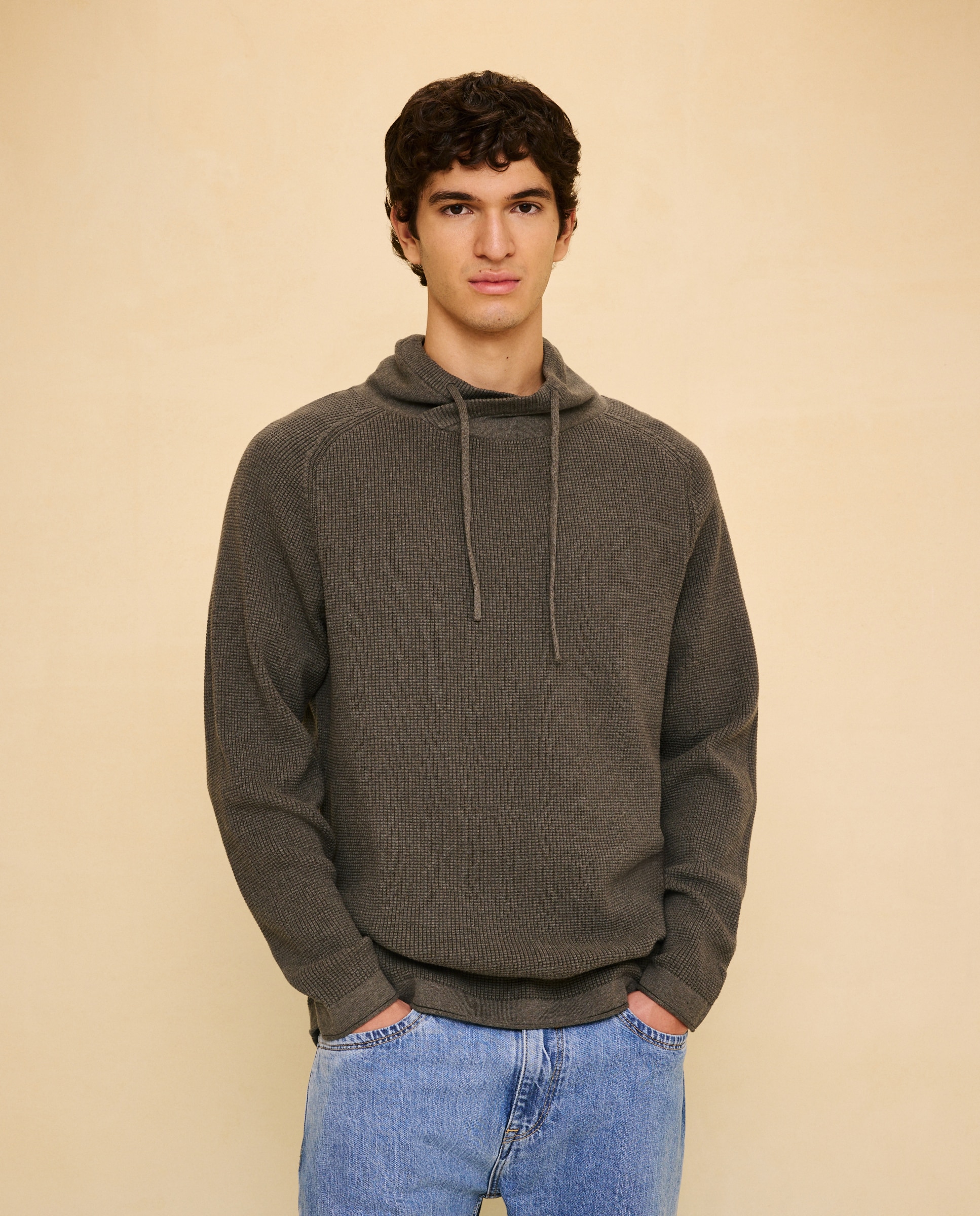Jersey cuello buzo de hombre - Easy Wear - 520 Kaki 520 Kaki-1