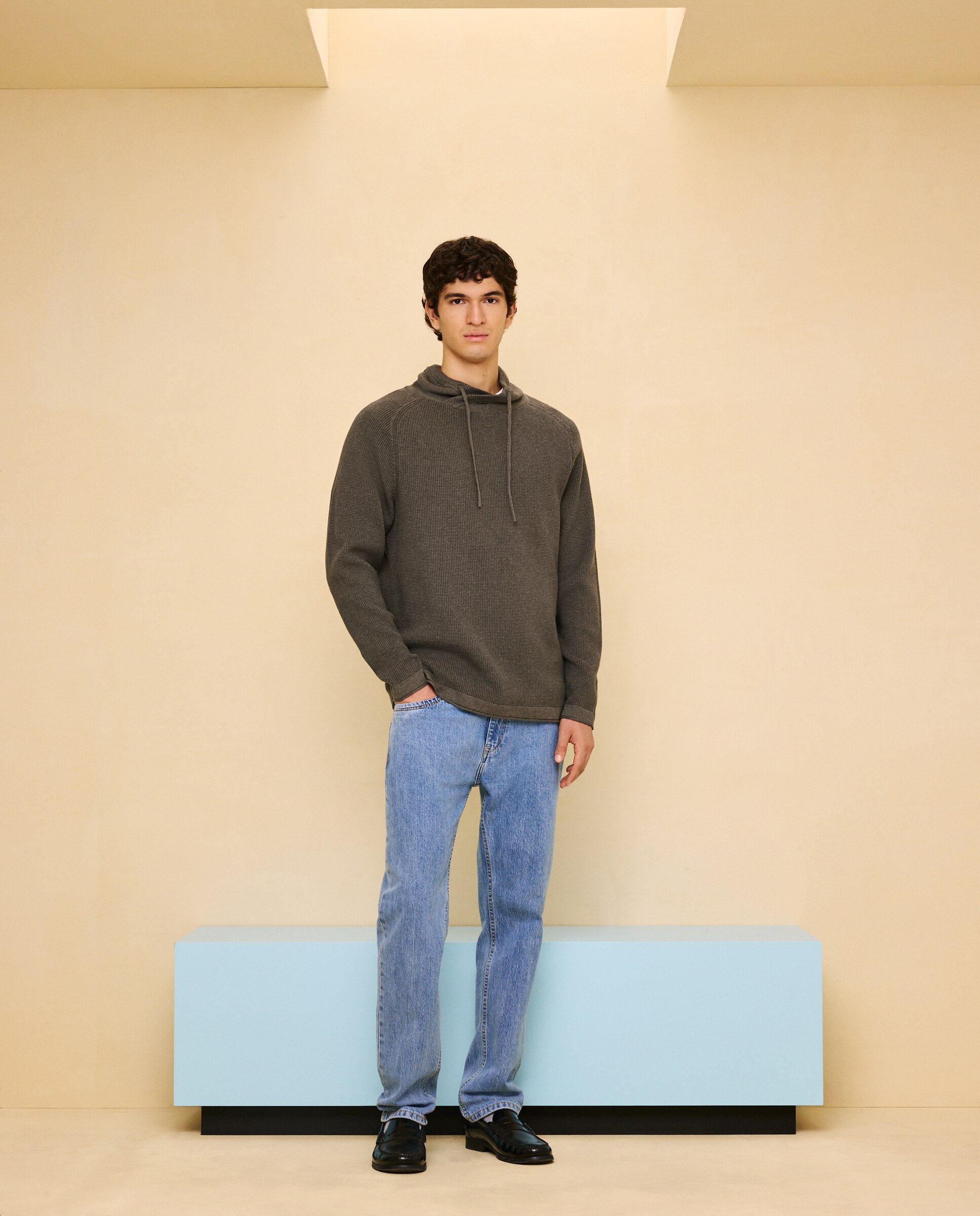 Jersey cuello buzo de hombre - Easy Wear - 520 Kaki 520 Kaki-2