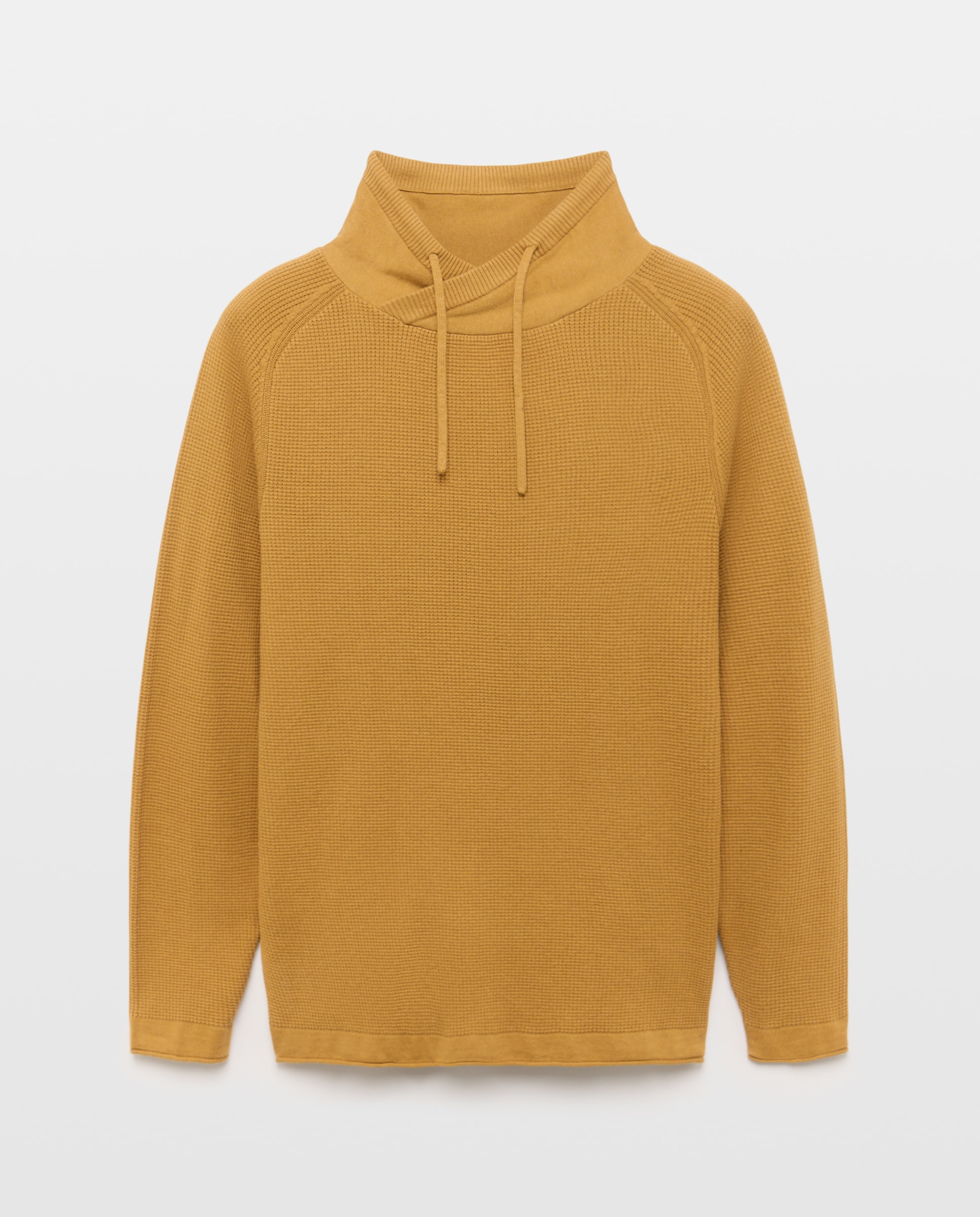 Jersey cuello buzo de hombre - Easy Wear - Mostaza Mostaza-4