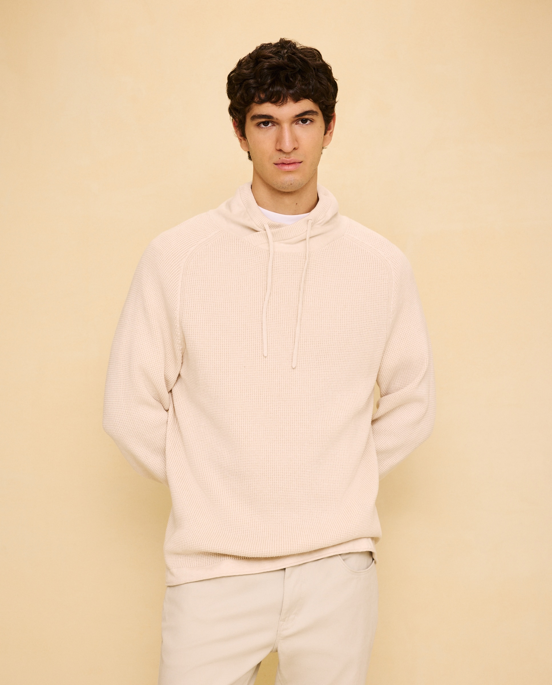 Jersey cuello buzo de hombre - Easy Wear - 120 Crudo 120 Crudo-1