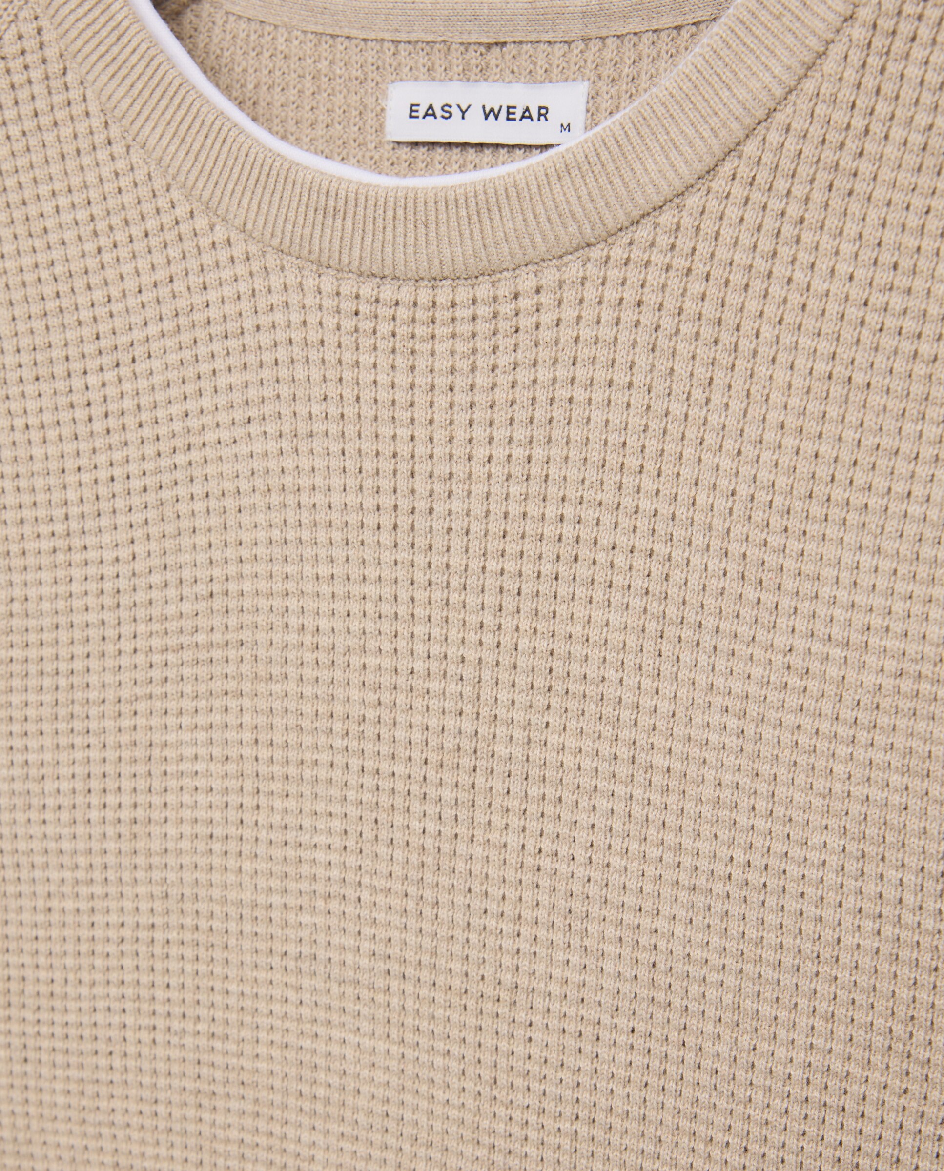 Jersey cuello redondo de hombre - Easy Wear - Tostado Tostado-5