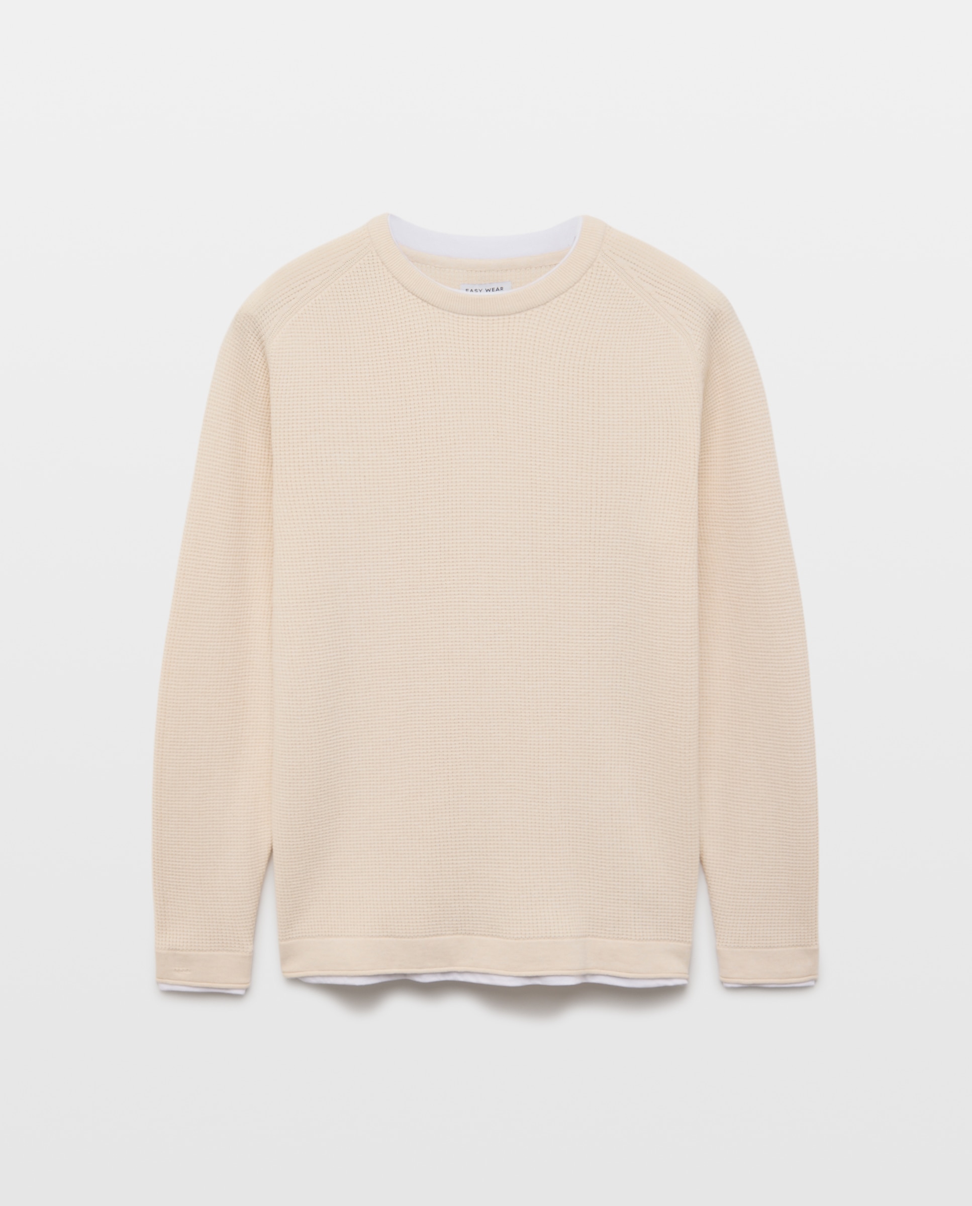 Jersey cuello redondo de hombre - Easy Wear - 120 Crudo 120 Crudo-4