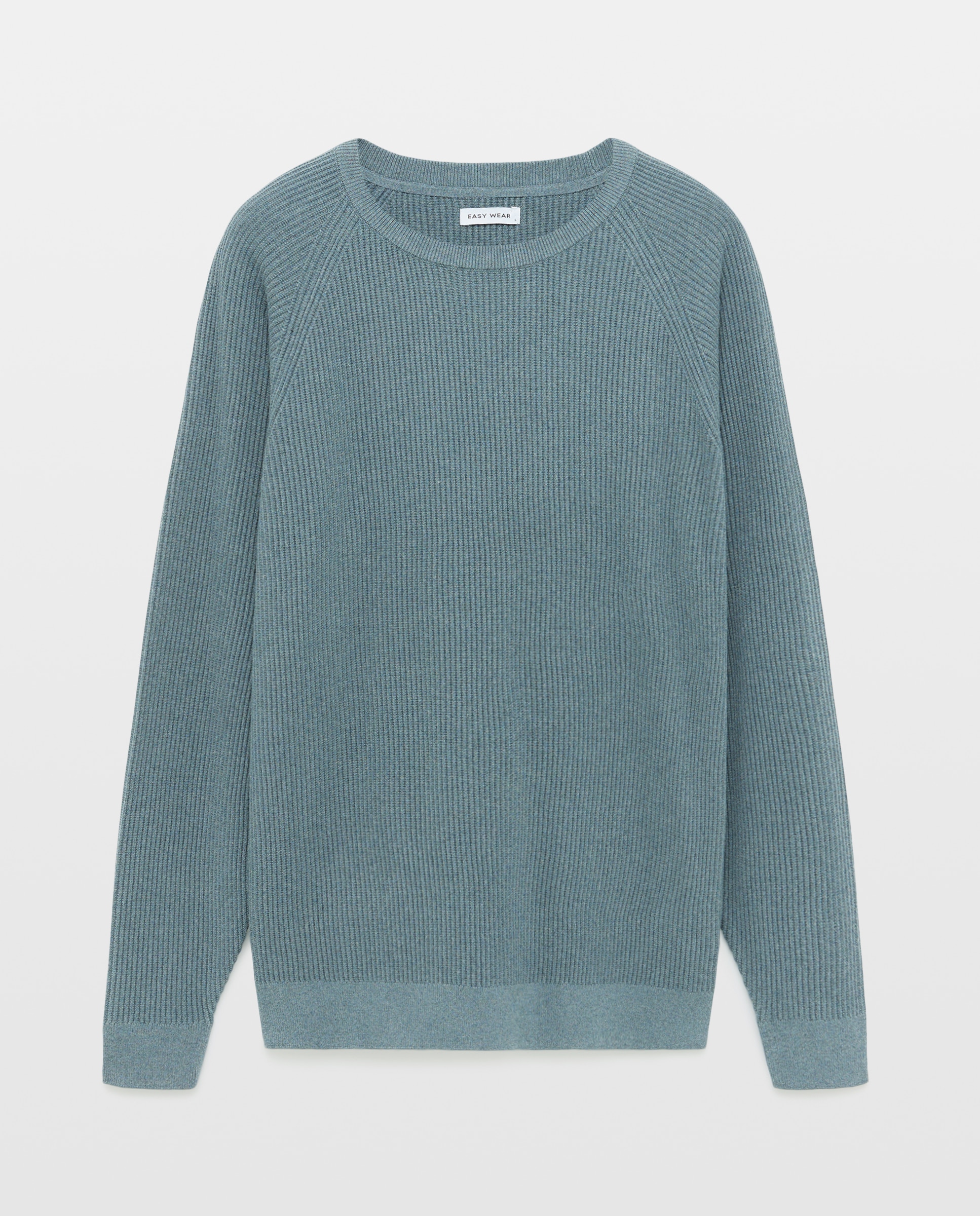 Jersey de canalé de cuello caja de hombre - Easy Wear - 400 Azul 400 Azul-4