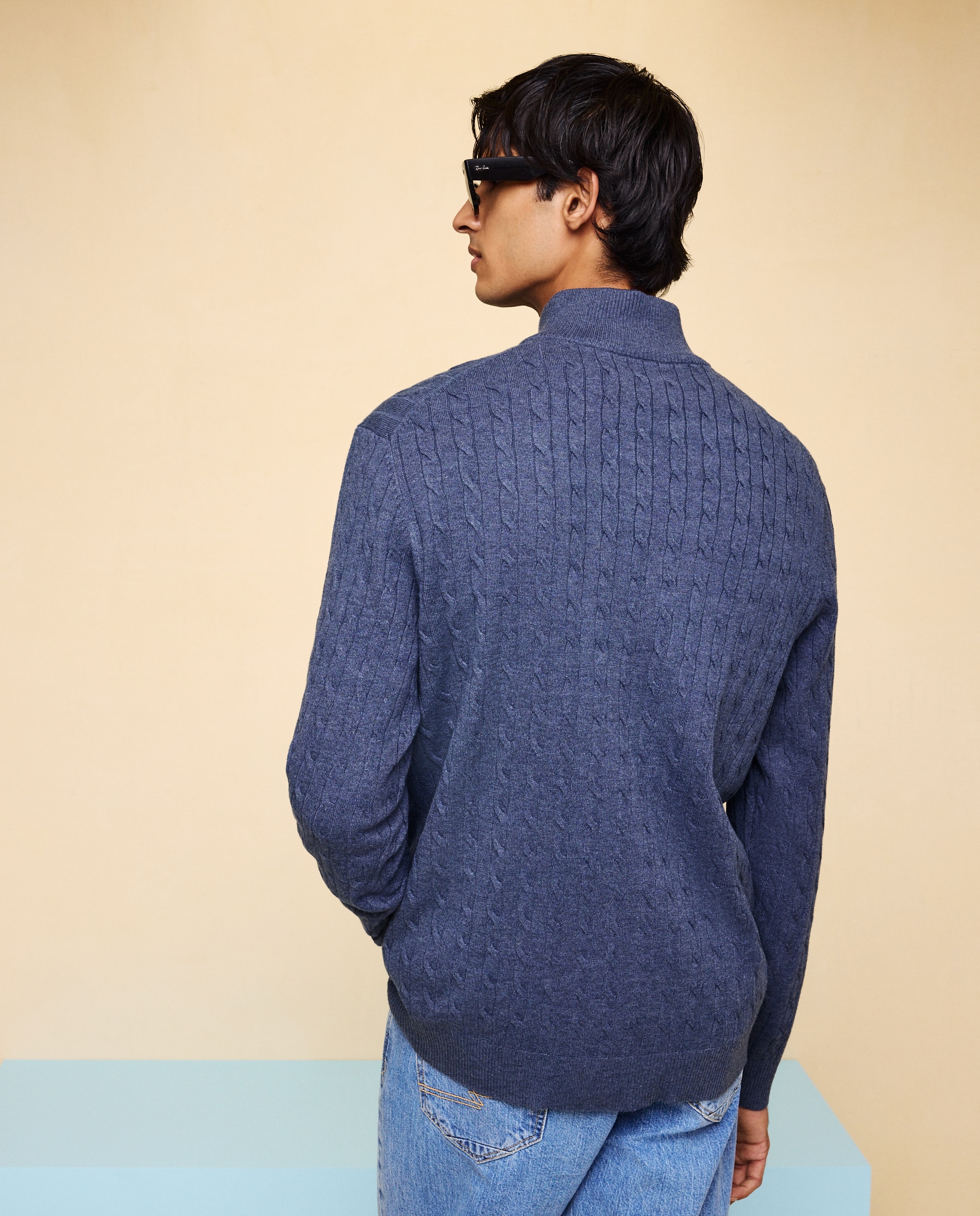 Jersey cuello cremallera de hombre - Easy Wear - 400 Azul 400 Azul-3