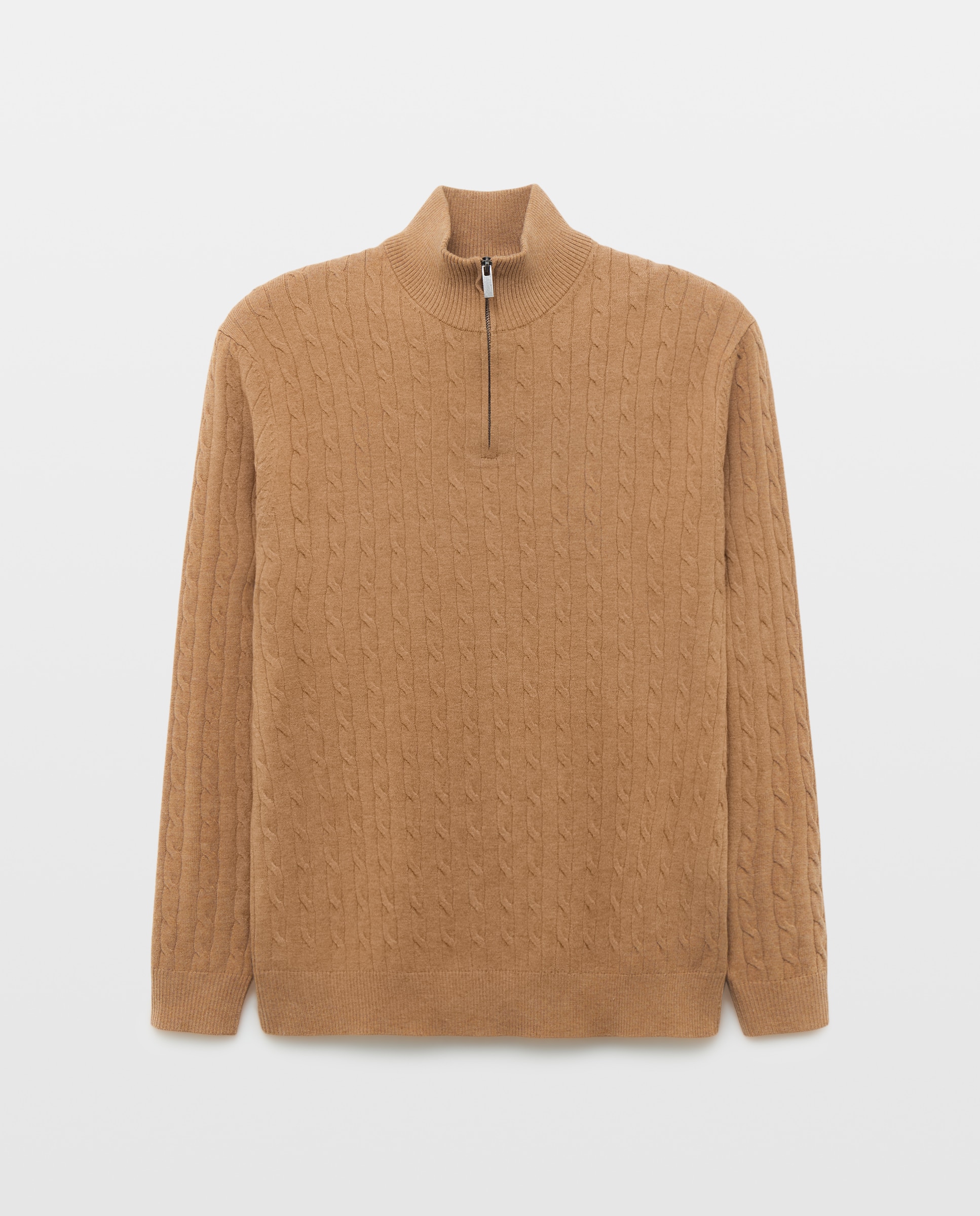 Jersey cuello cremallera de hombre - Easy Wear - 730 Camel 730 Camel-4