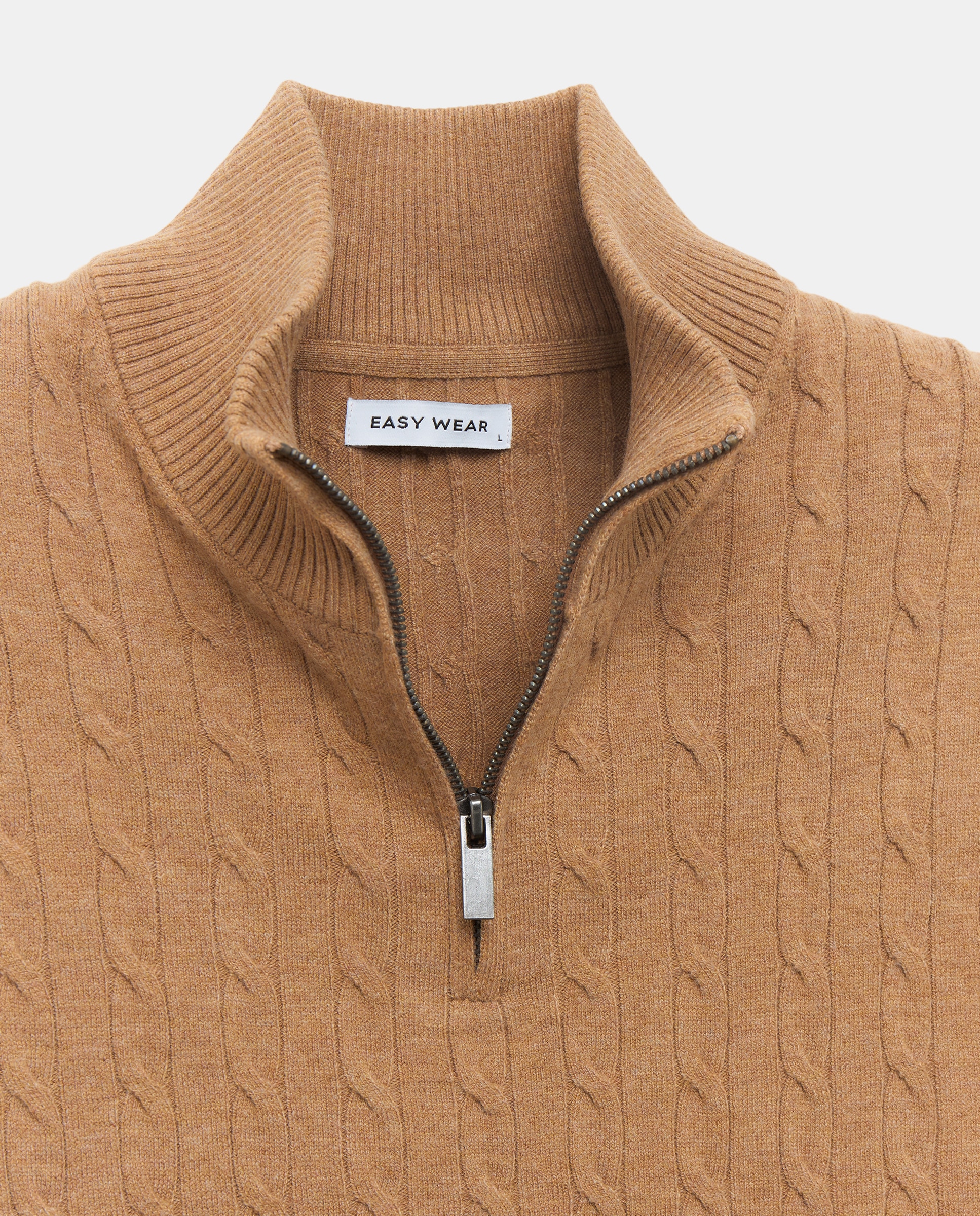 Jersey cuello cremallera de hombre - Easy Wear - 730 Camel 730 Camel-5