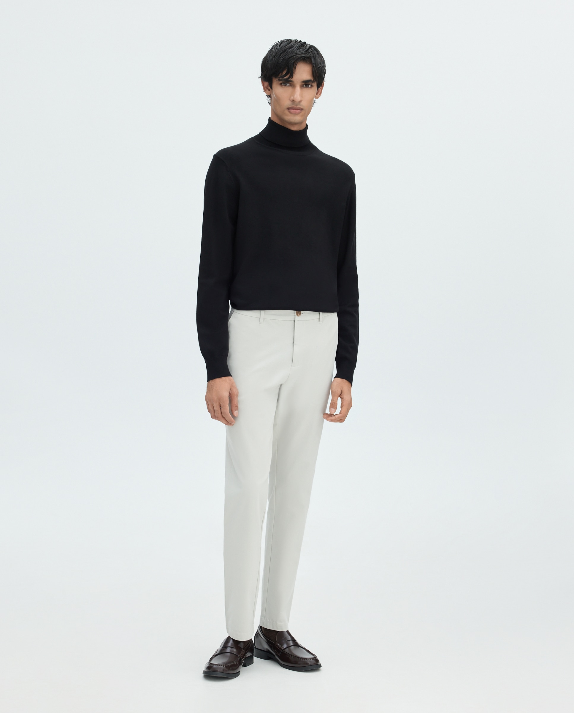 Jersey cuello vuelto de hombre - Easy Wear - Negro Negro-2