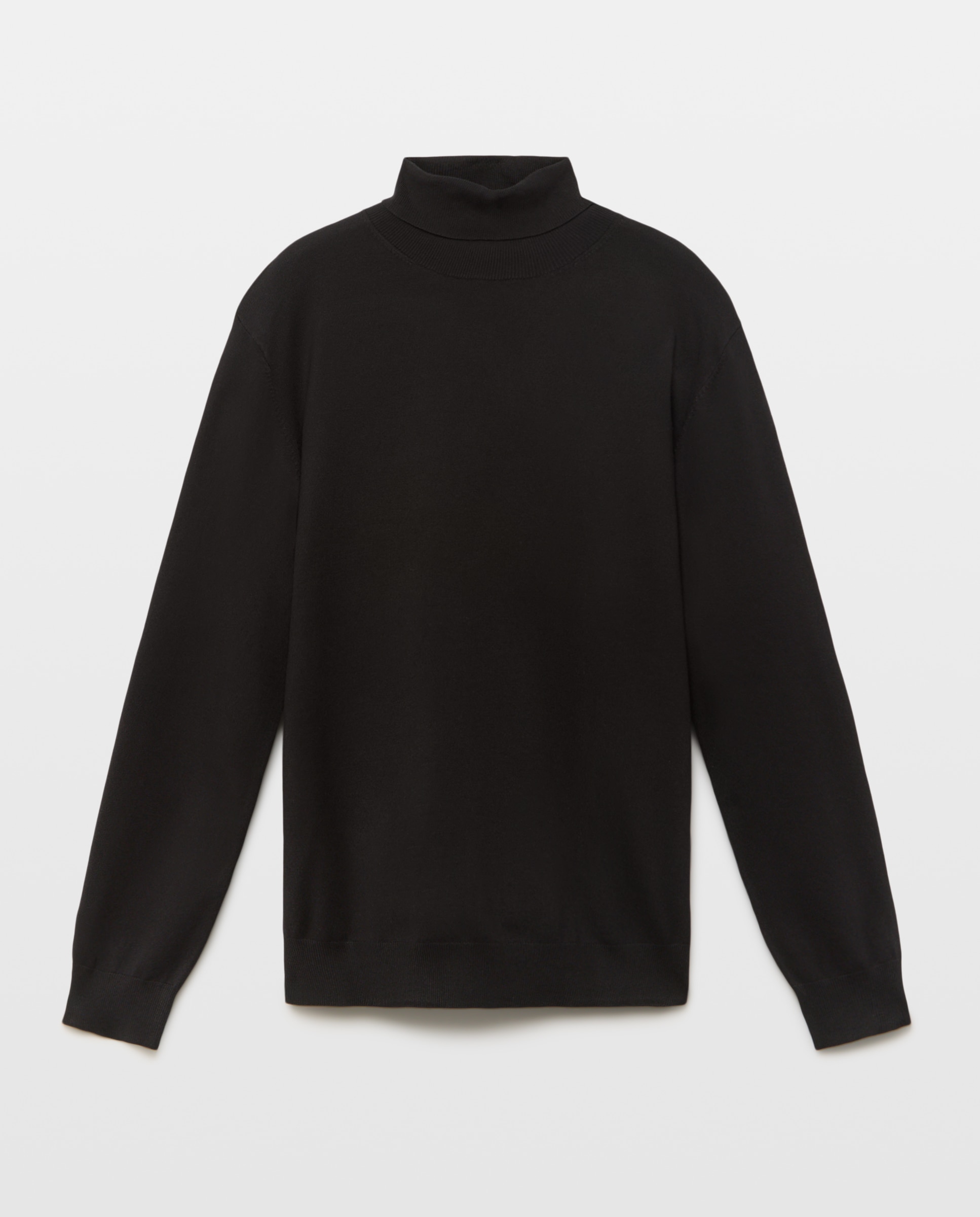 Jersey cuello vuelto de hombre - Easy Wear - Negro Negro-4