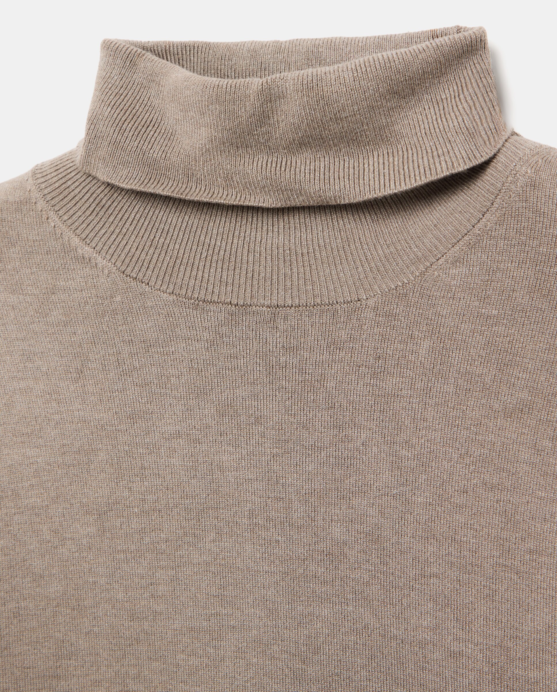 Jersey cuello vuelto de hombre - Easy Wear - Tostado Tostado-5