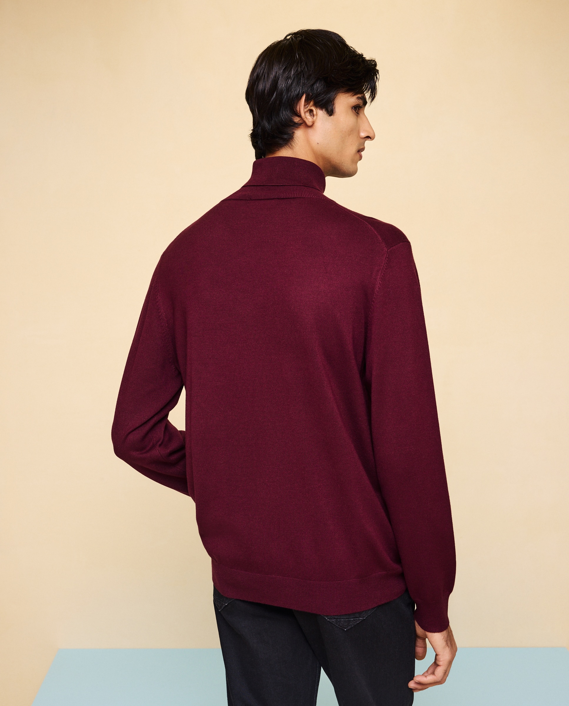 Jersey cuello vuelto de hombre - Easy Wear - 291 Berenjena 291 Berenjena-3