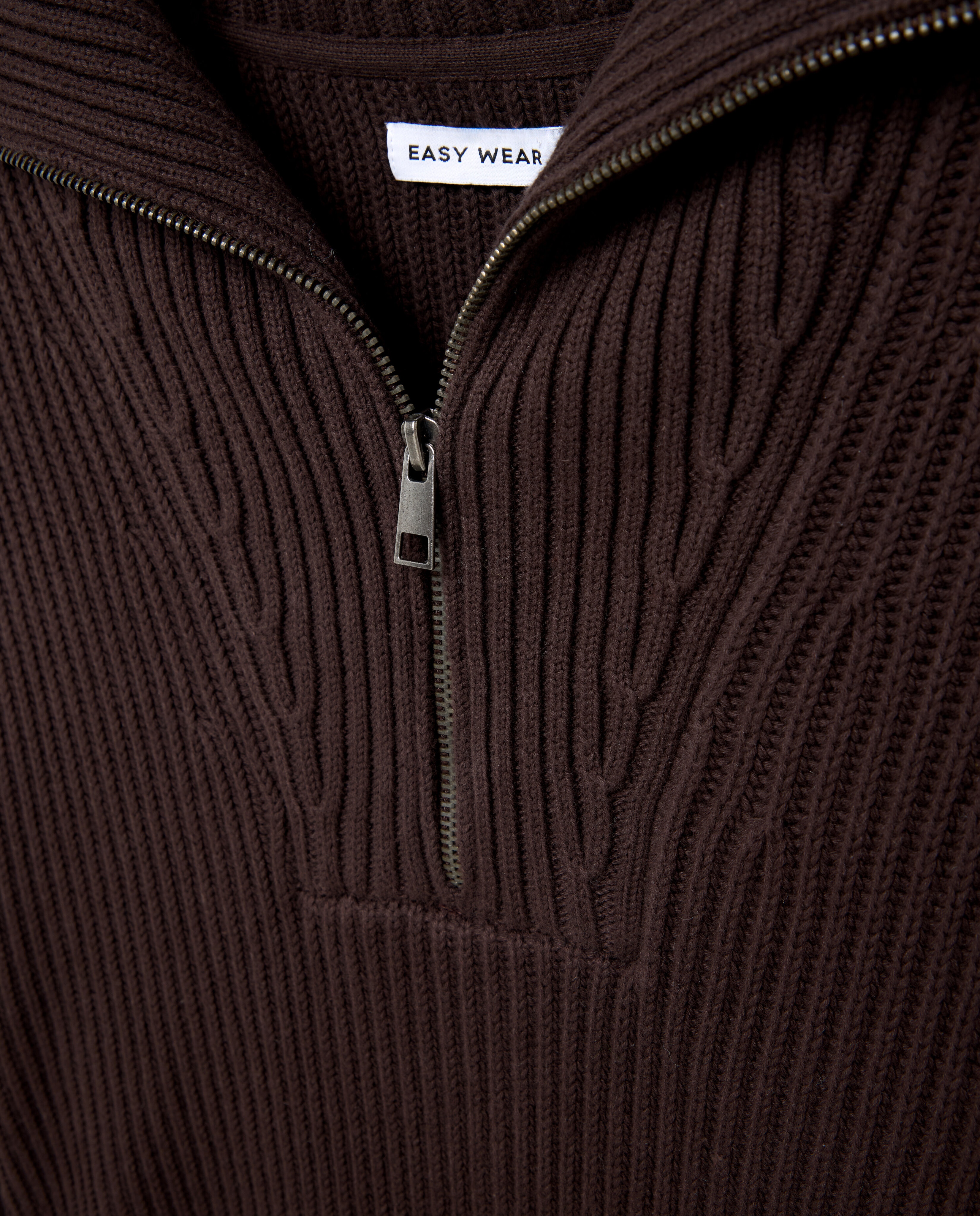 Jersey de canalé de hombre - Easy Wear - Marrón Marrón-2