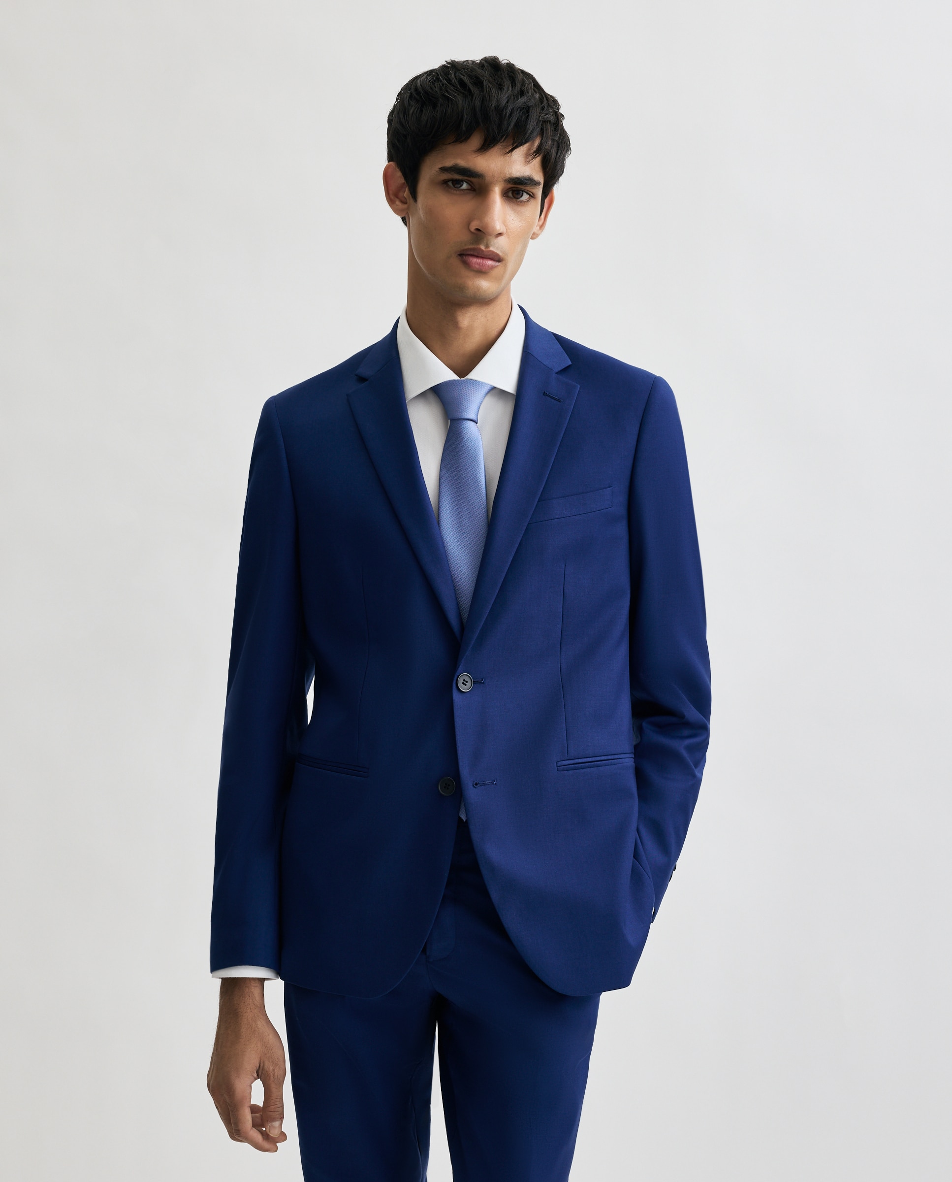 Imagen 0 de Chaqueta de traje para hombre lisa 440 Azulón