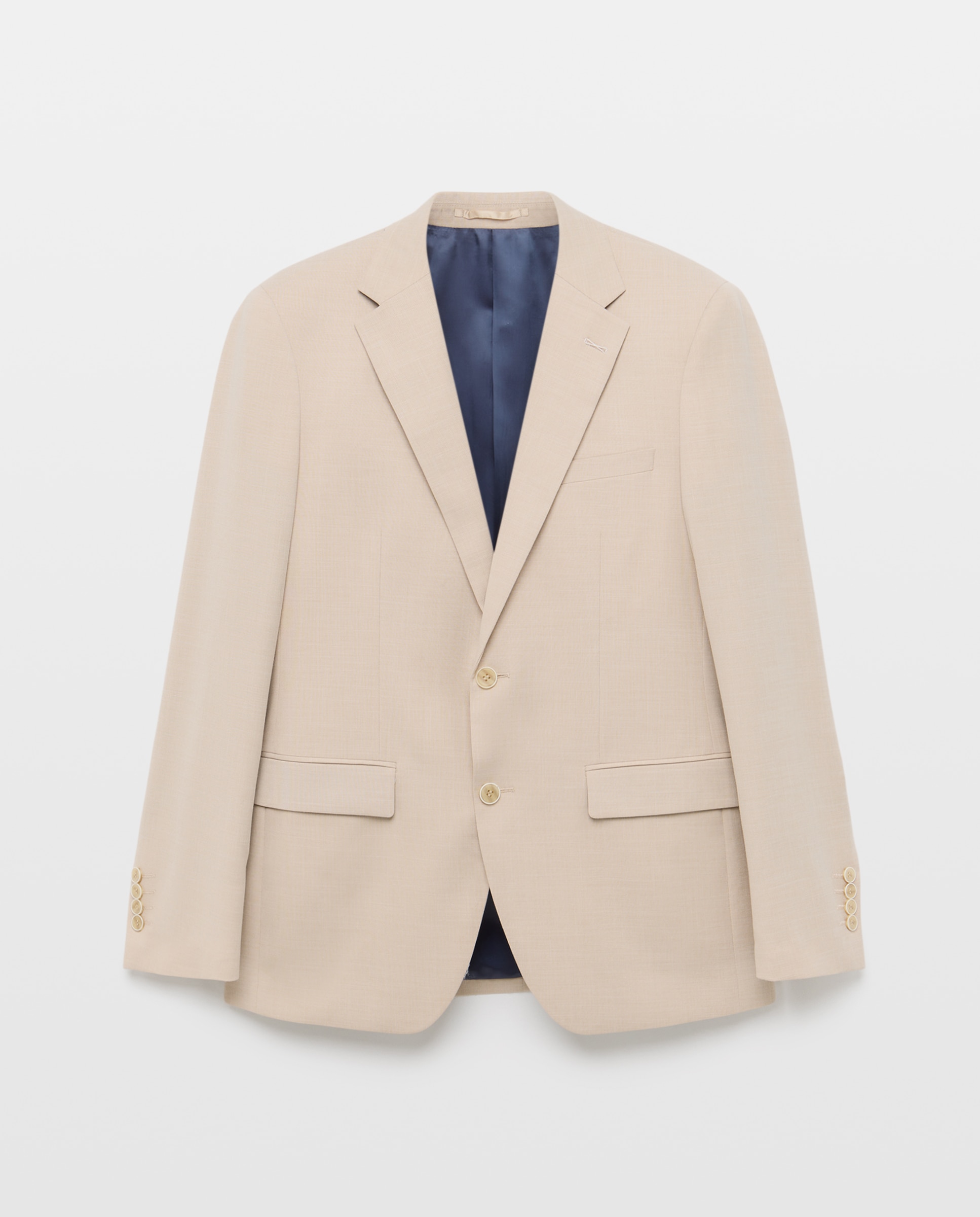 Chaqueta de traje para hombrefil a fil - Easy Wear - Beige Beige-4