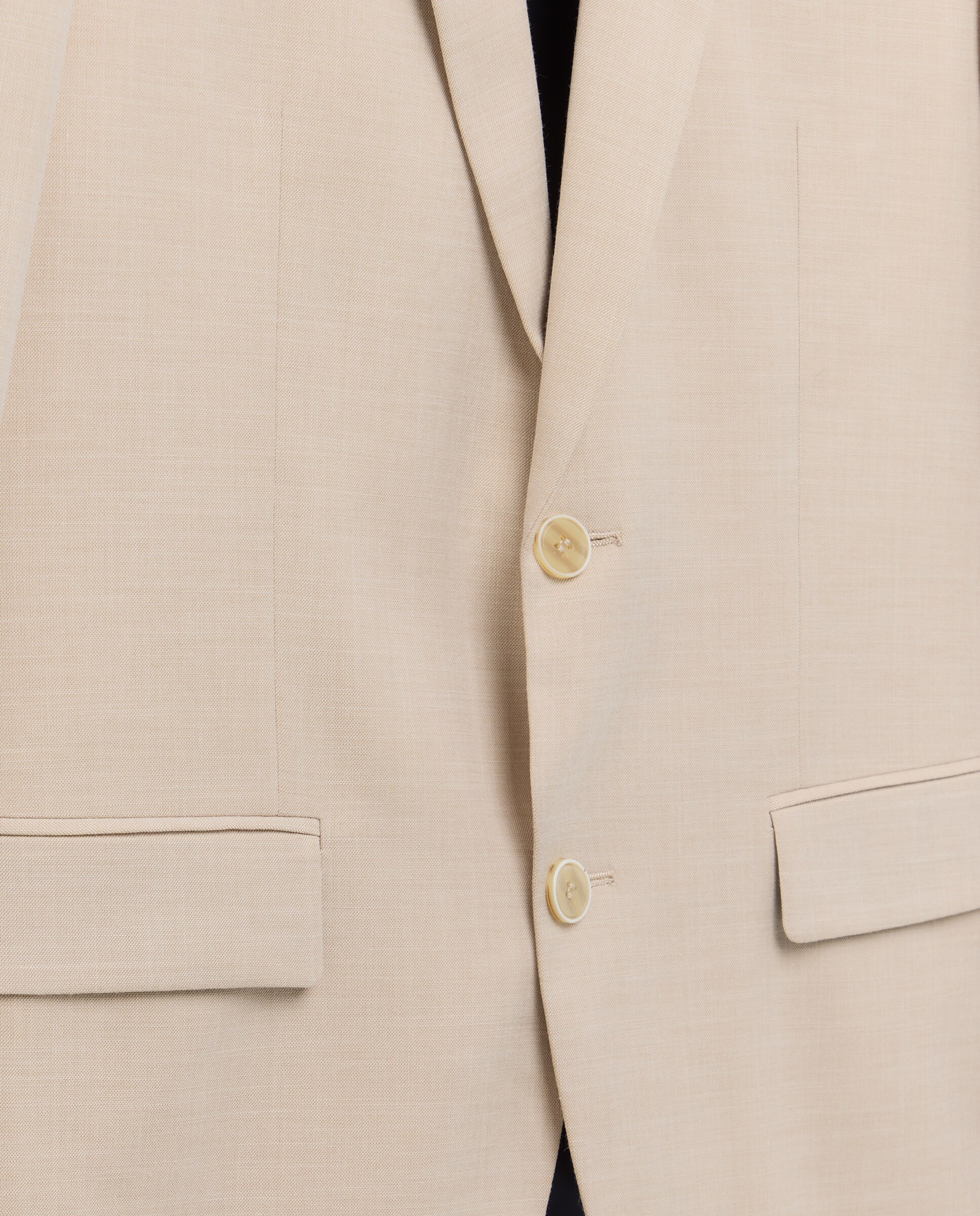 Chaqueta de traje para hombrefil a fil - Easy Wear - Beige Beige-5