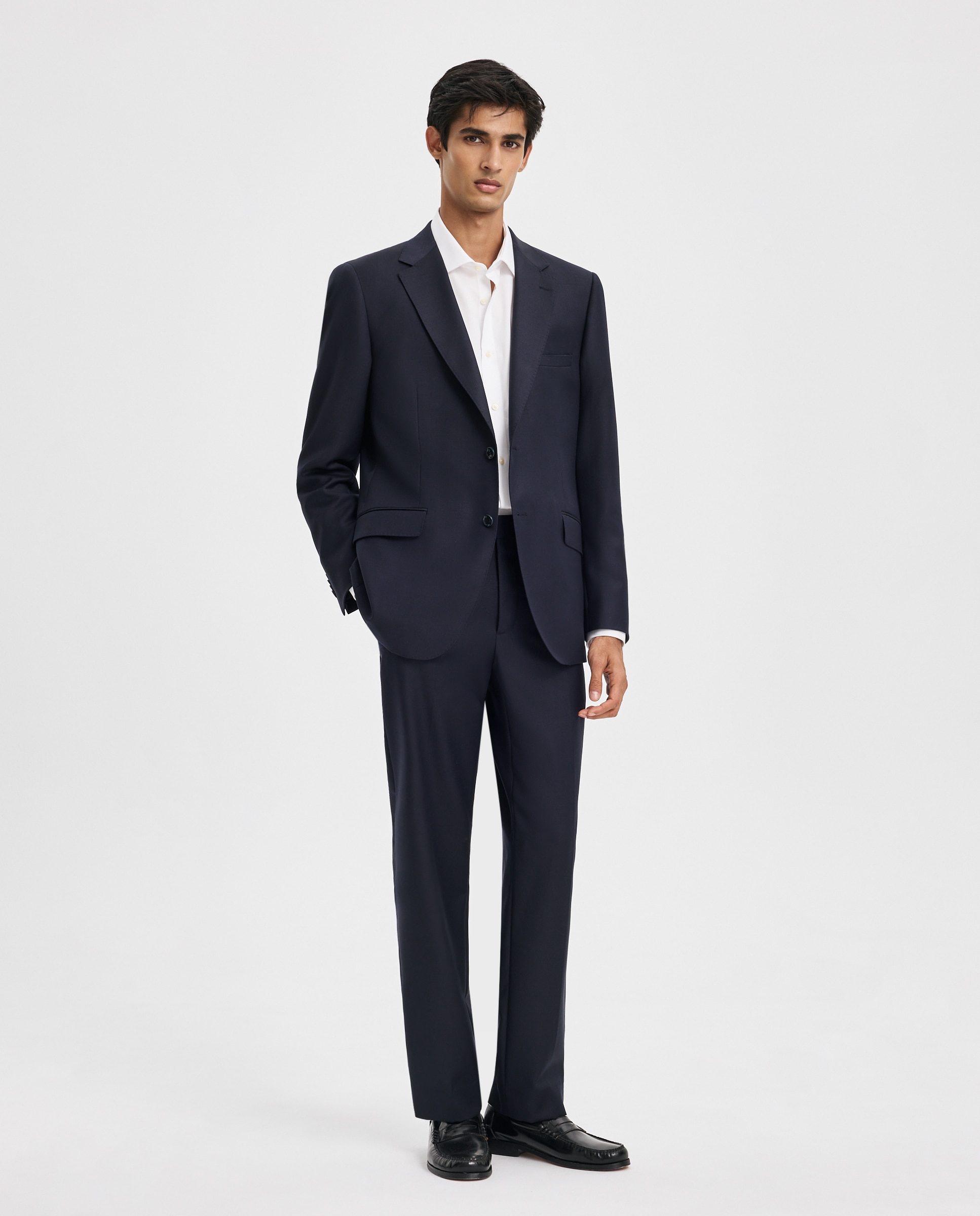 Imagen 2 de Chaqueta de traje para hombre lana 100% - Easy Wear - Azul marino Azul marino