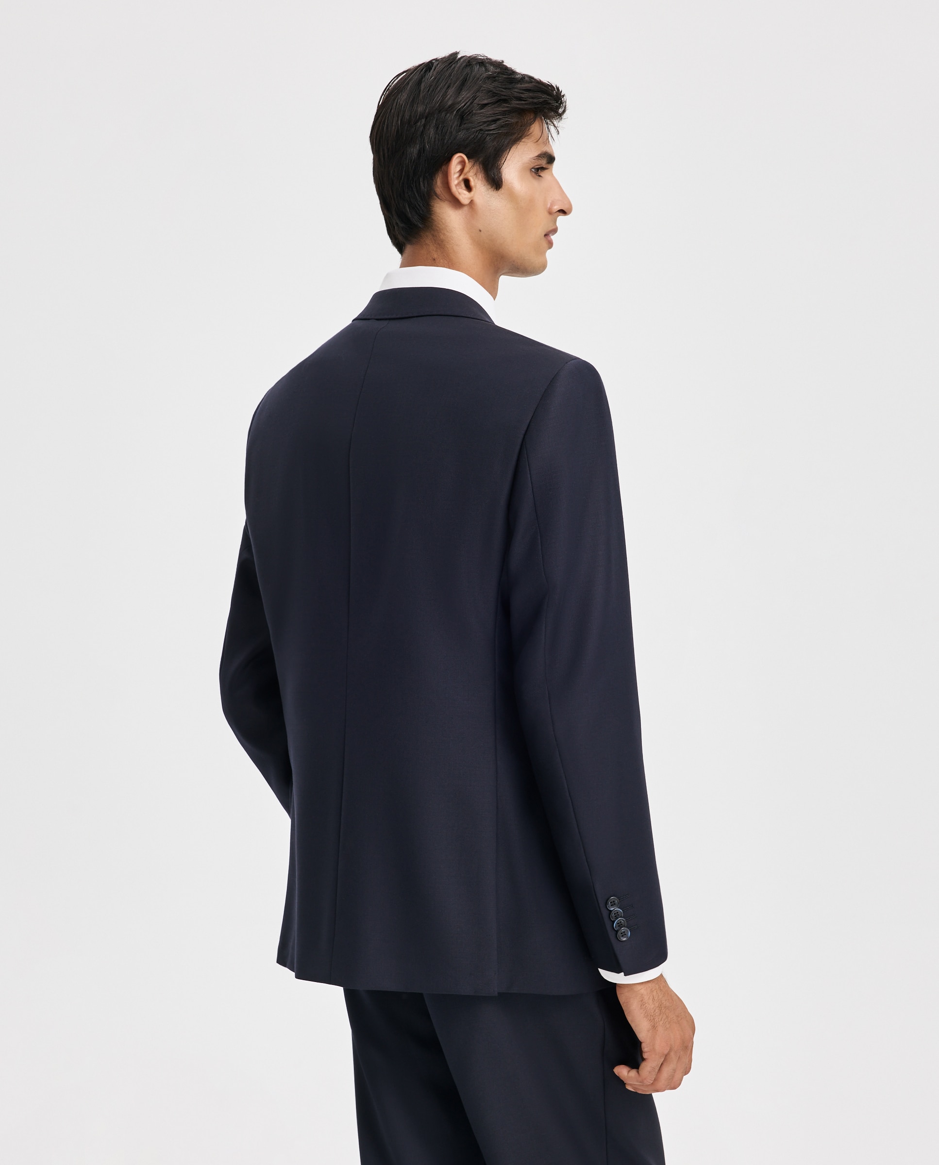 Imagen 3 de Chaqueta de traje para hombre lana 100% - Easy Wear - Azul marino Azul marino