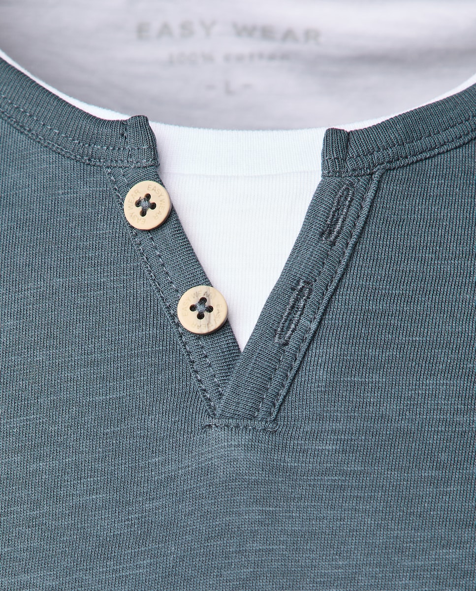 Camisola de Manga Comprida 530 Verde Escuro-5