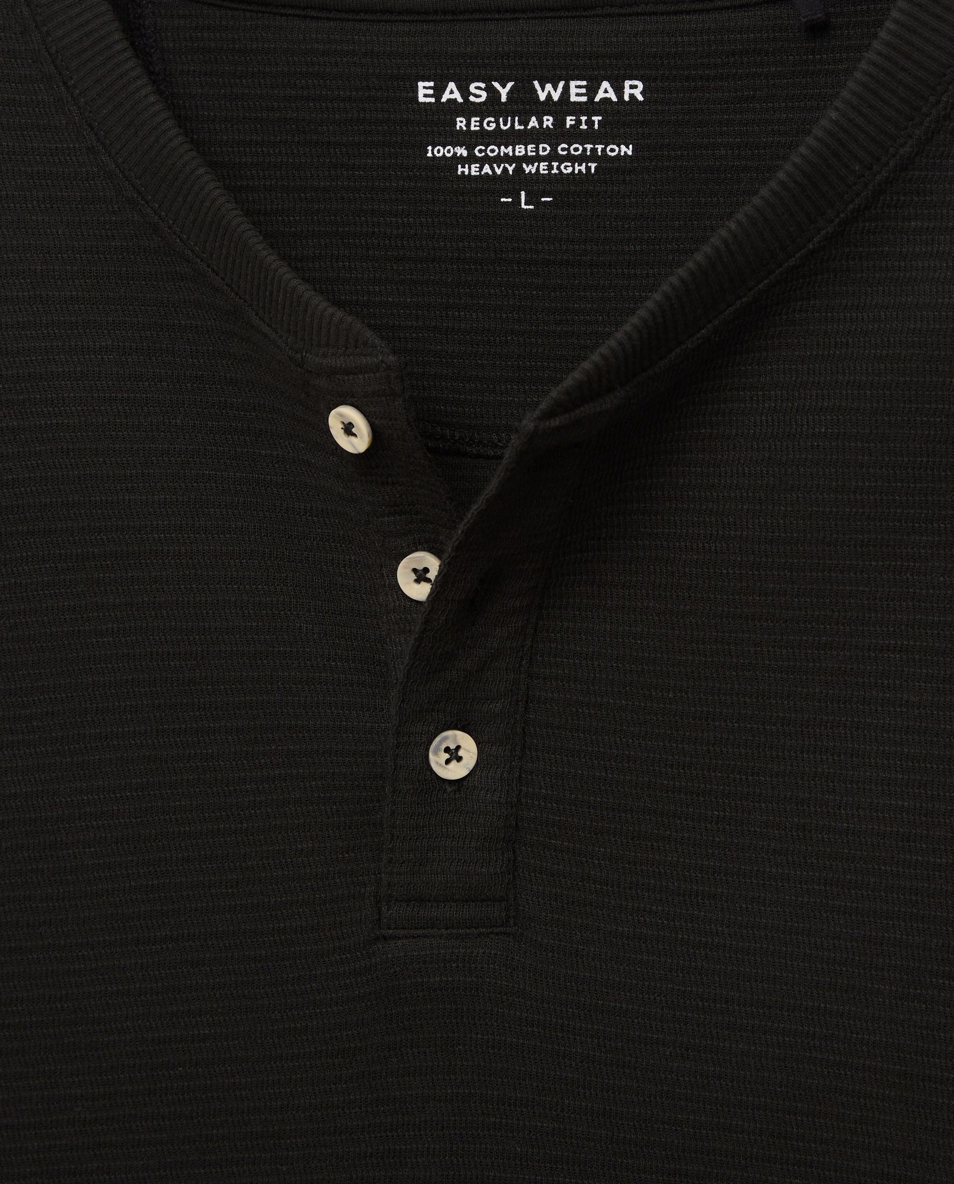 Camiseta panadera de manga larga de hombre - Easy Wear - Negro Negro-5