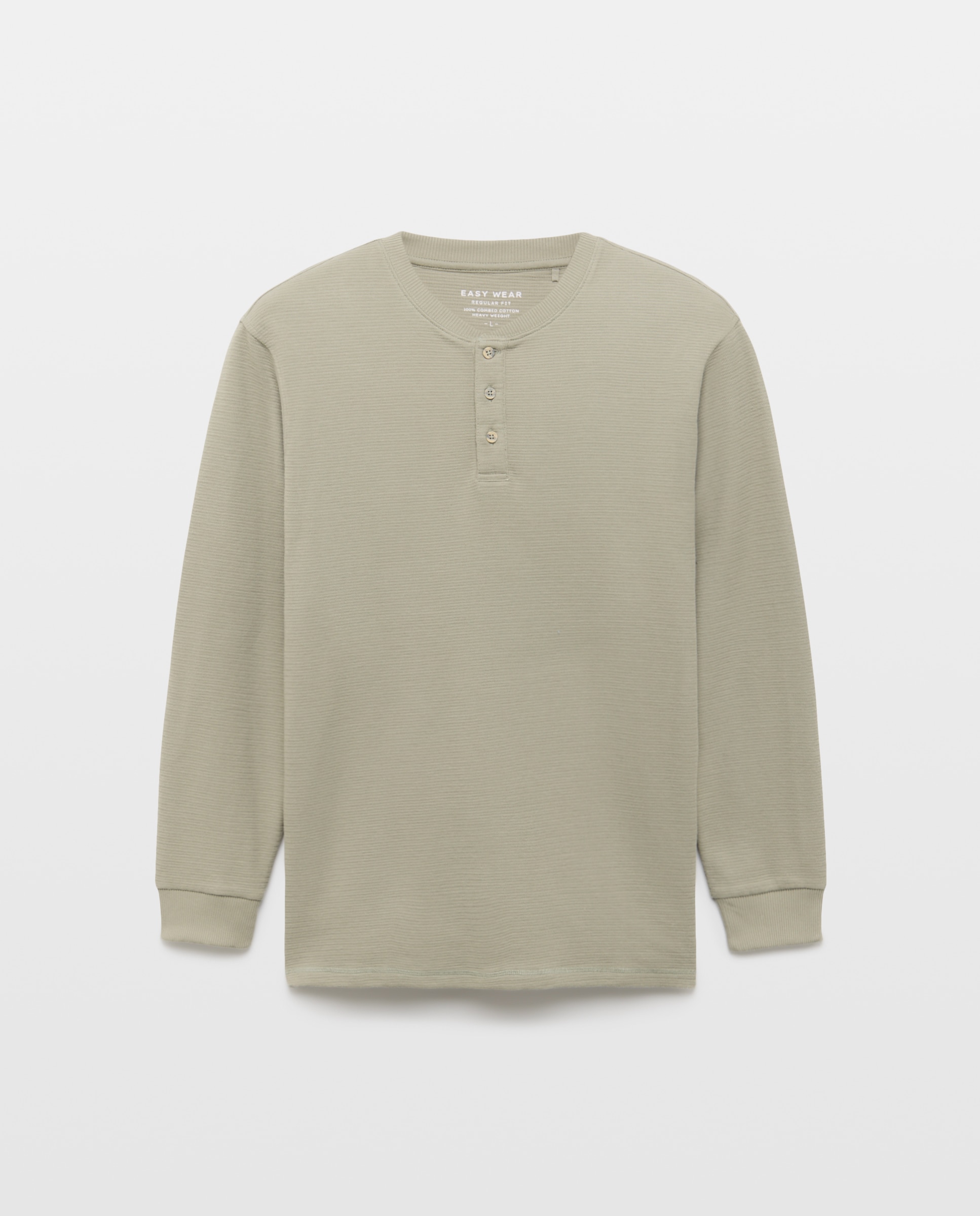 Camiseta panadera de manga larga de hombre - Easy Wear - 520 Kaki 520 Kaki-4
