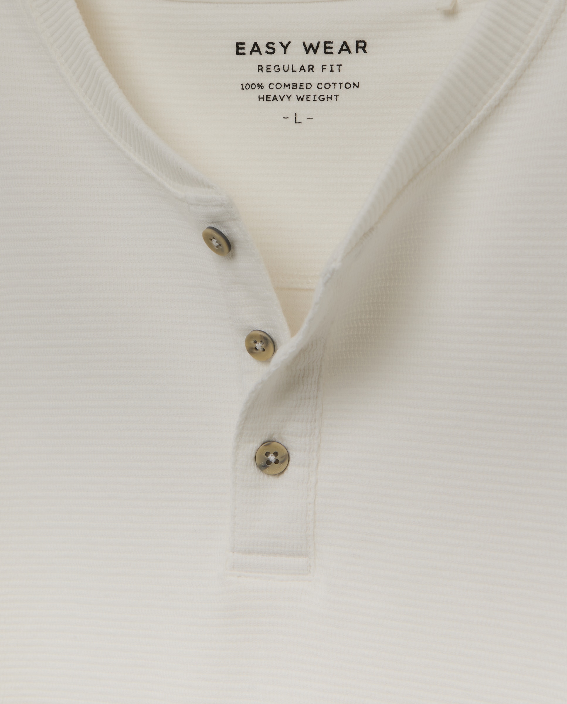 Camisola de Manga Comprida com Gola Tipo Padeiro Branco-marfim-5