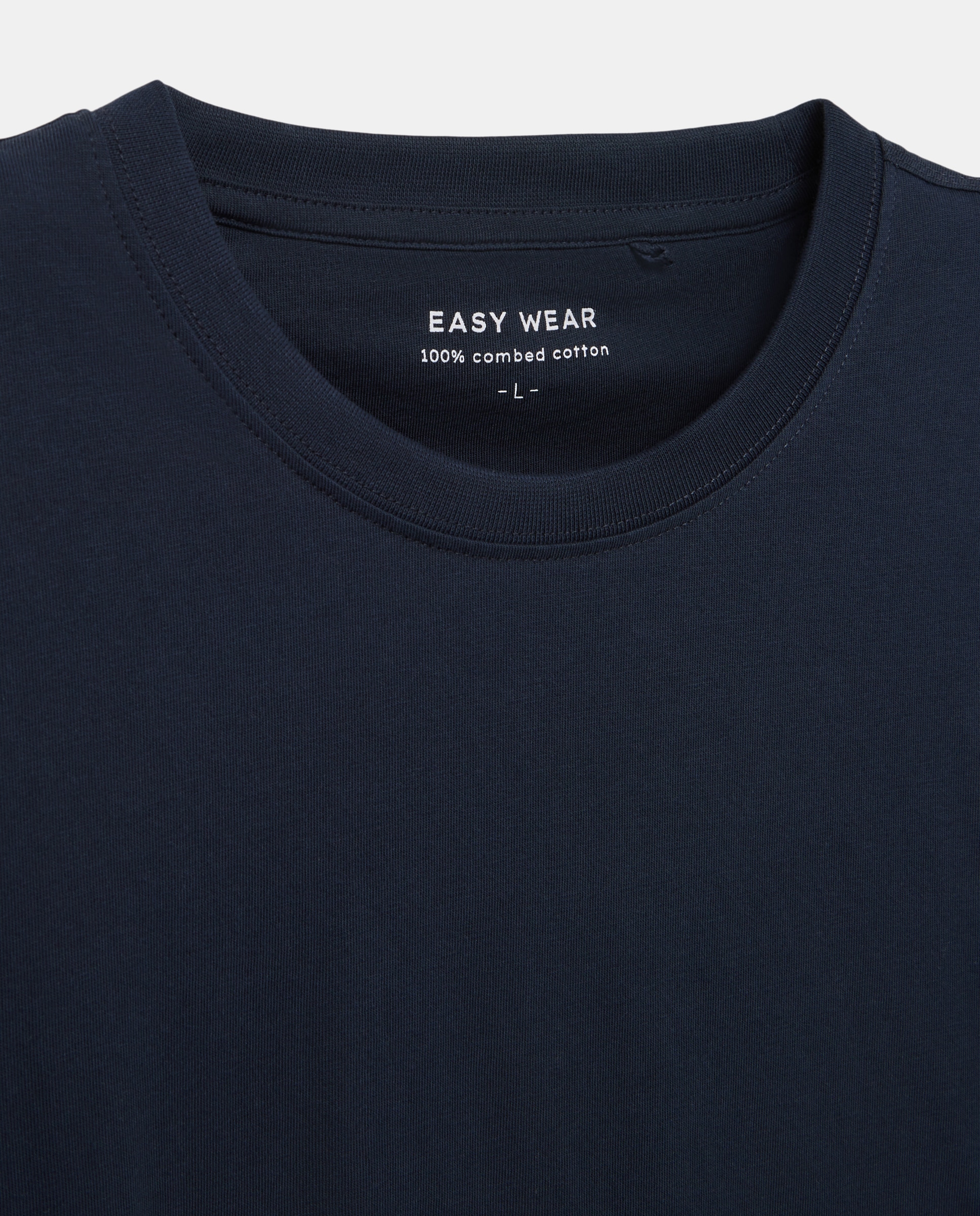 Camiseta básica de manga larga de hombre - Easy Wear - Azul marino Azul marino-5