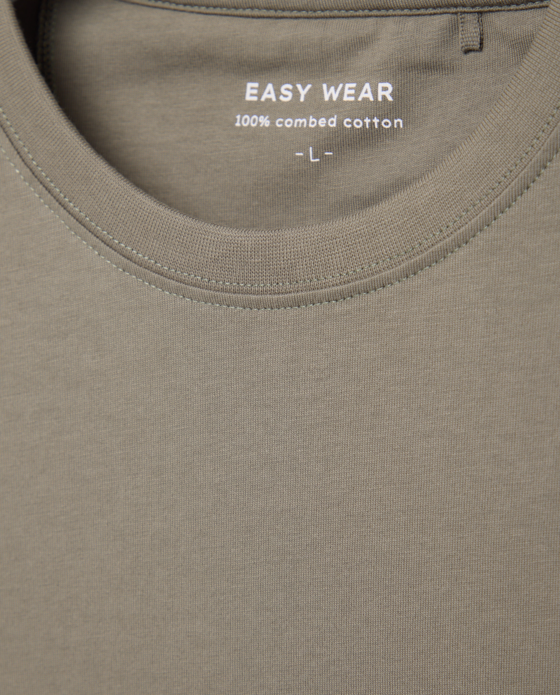 Camiseta básica de manga larga de hombre - Easy Wear - 520 Kaki 520 Kaki-5