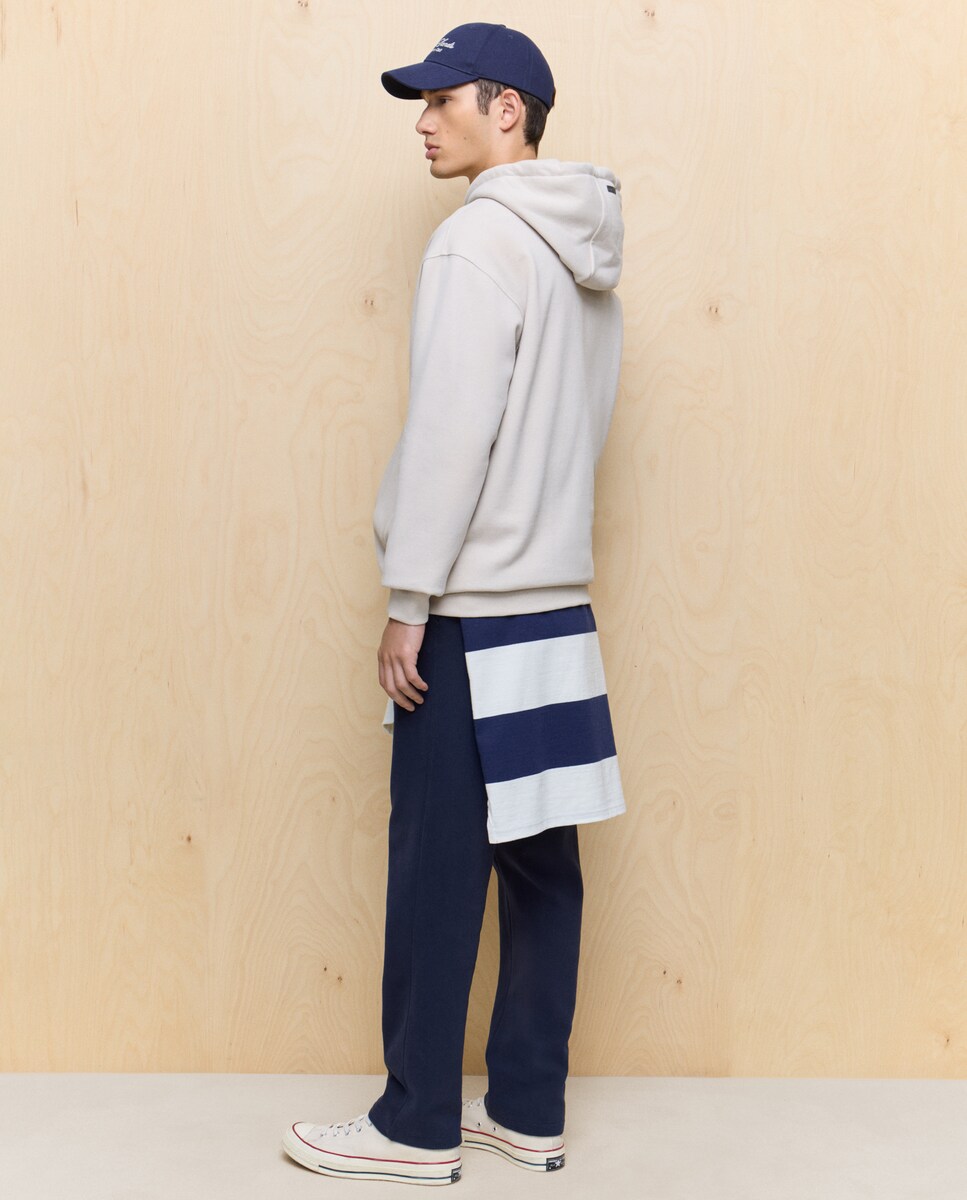 Sweatshirt com capuz 850 Pedra-3