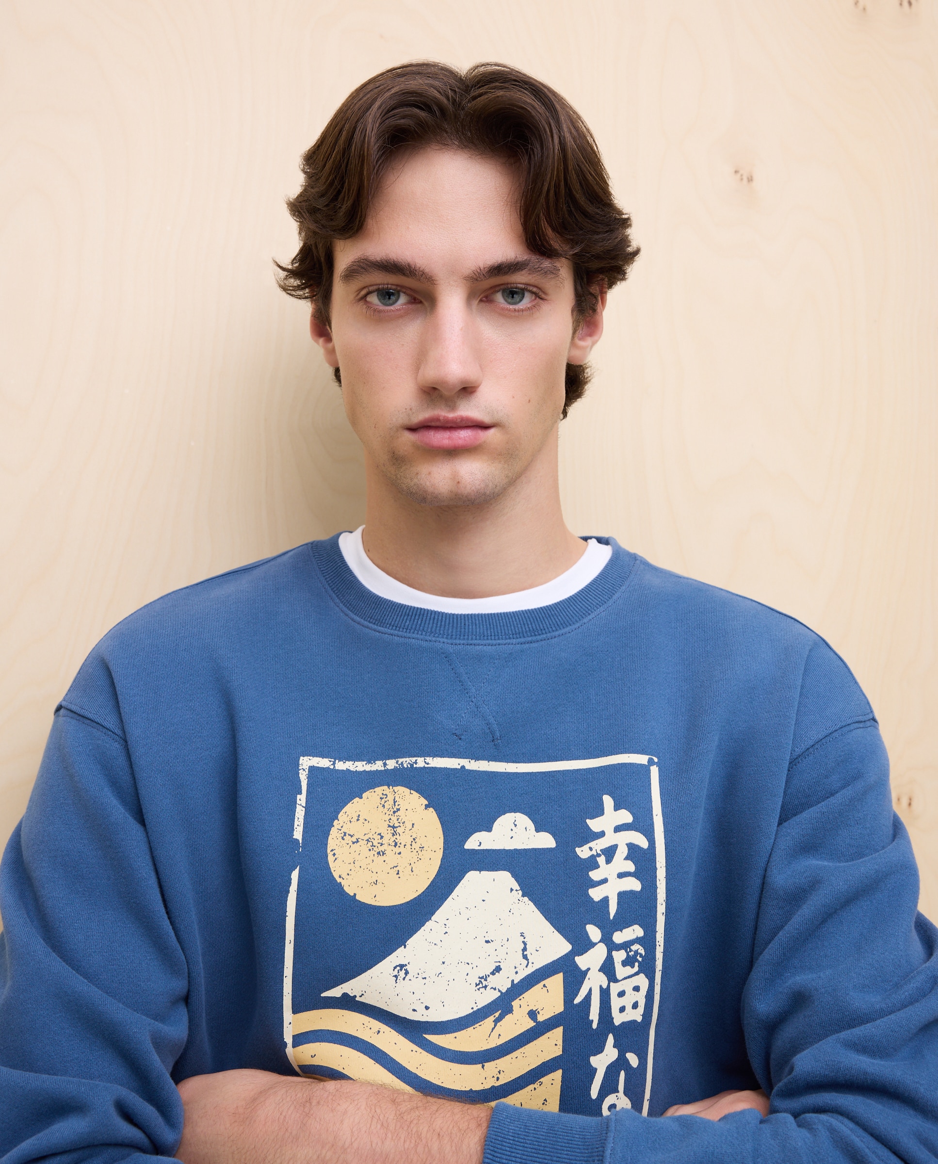 Imagem 0 de Sweatshirt de Gola Redonda com Estampado