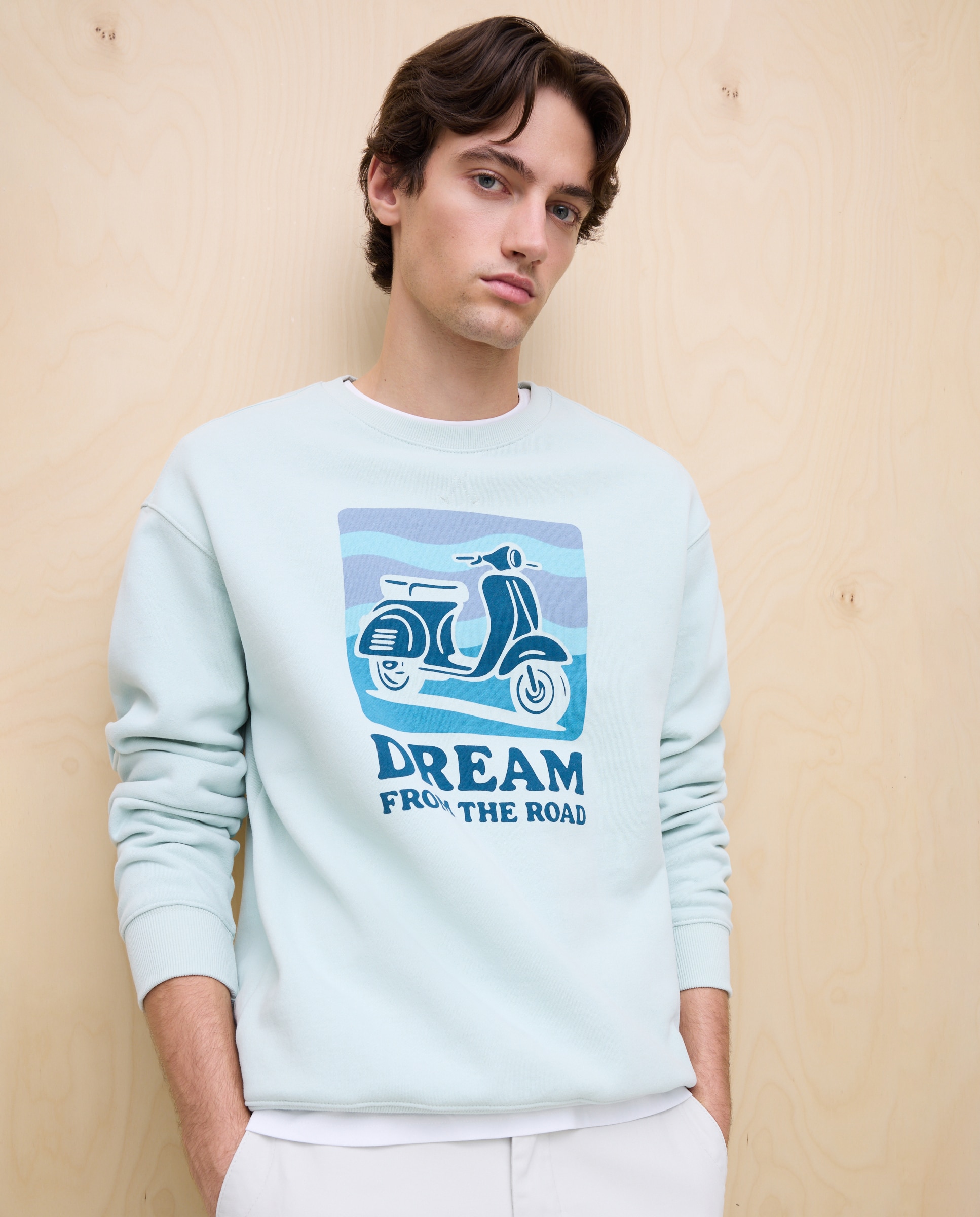 Imagem 0 de Sweatshirt de Gola Redonda com Estampado
