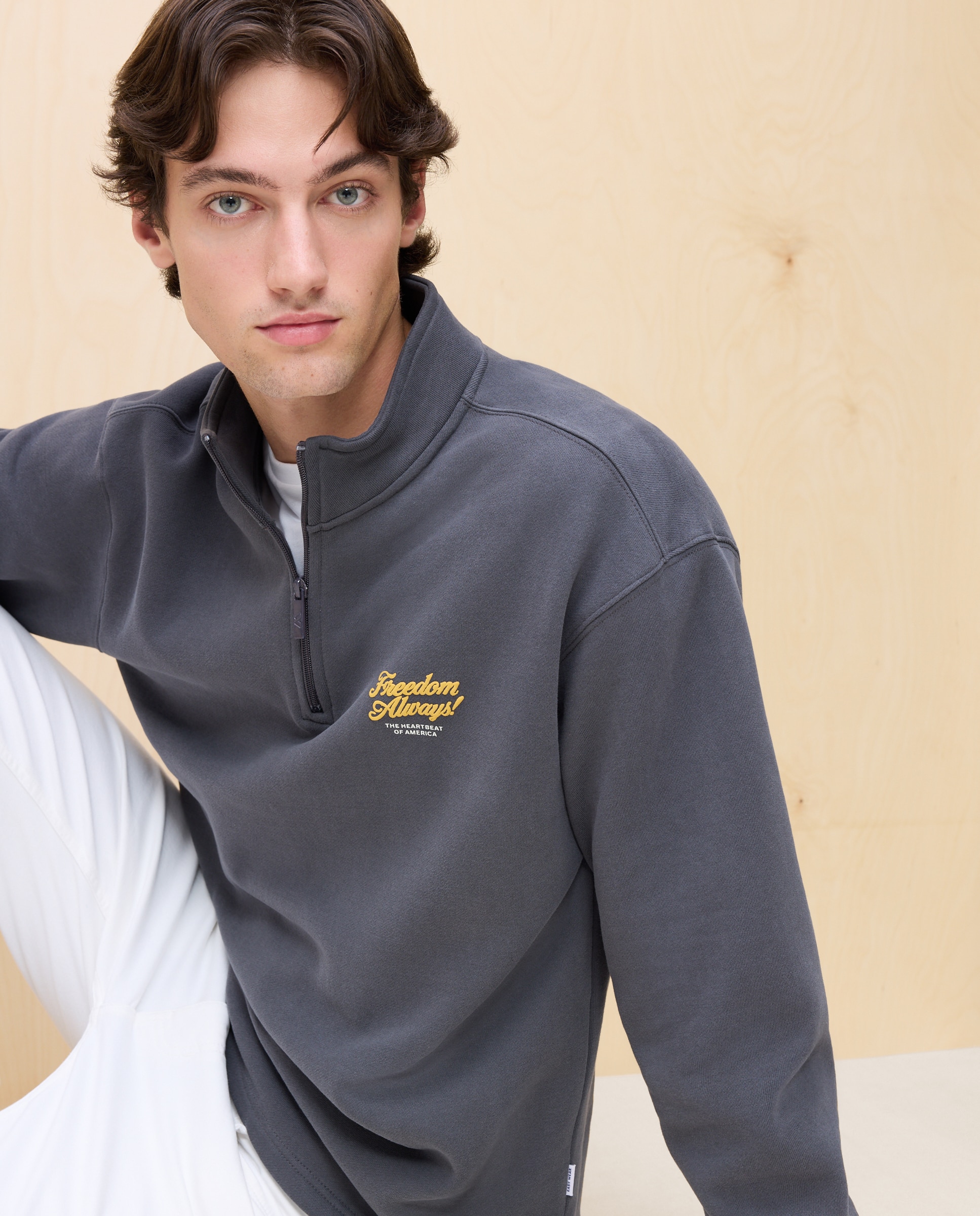 Imagem 0 de Sweatshirt com Gola de Meio Fecho de Correr