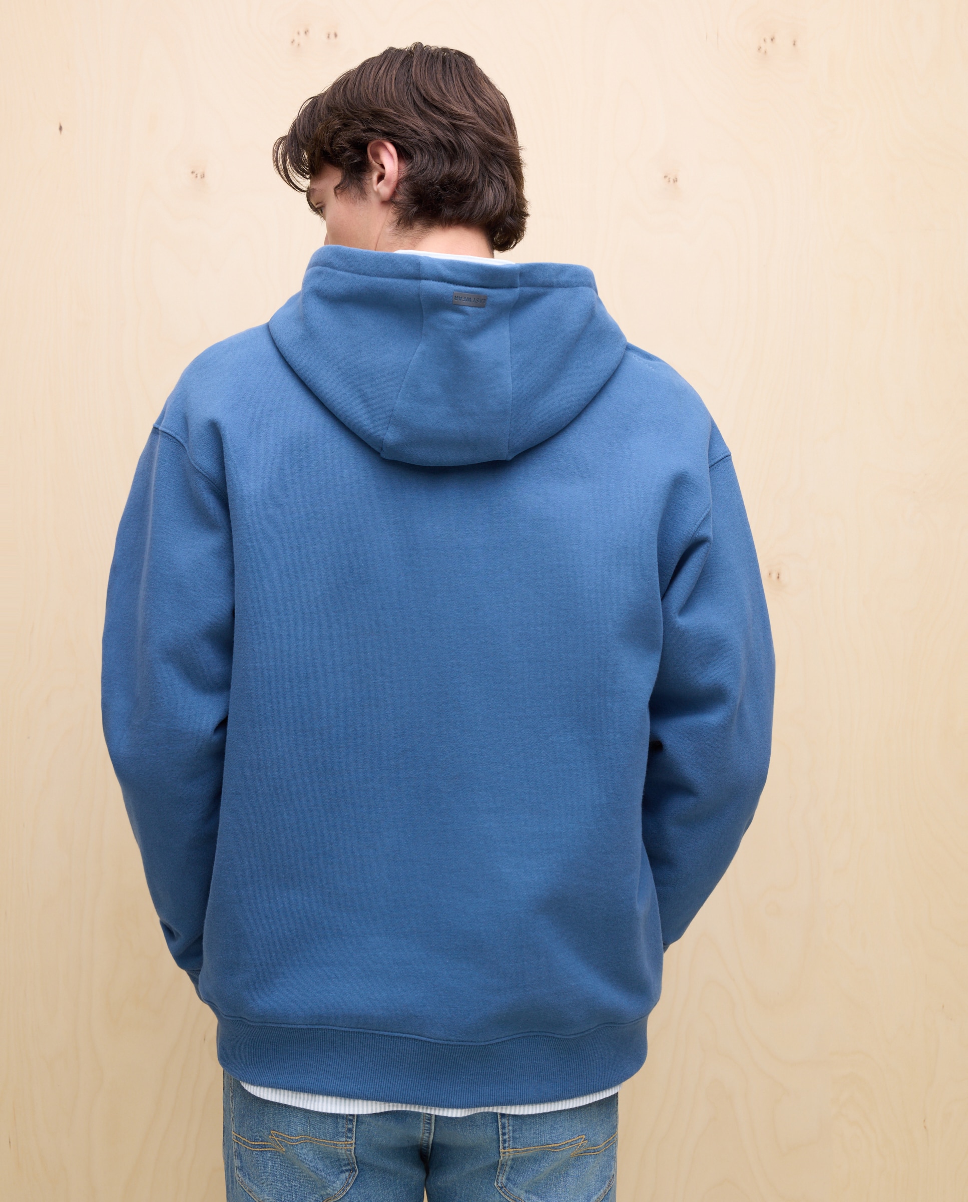 Sweatshirt com Capuz e Fecho de Correr 471 Índigo-3