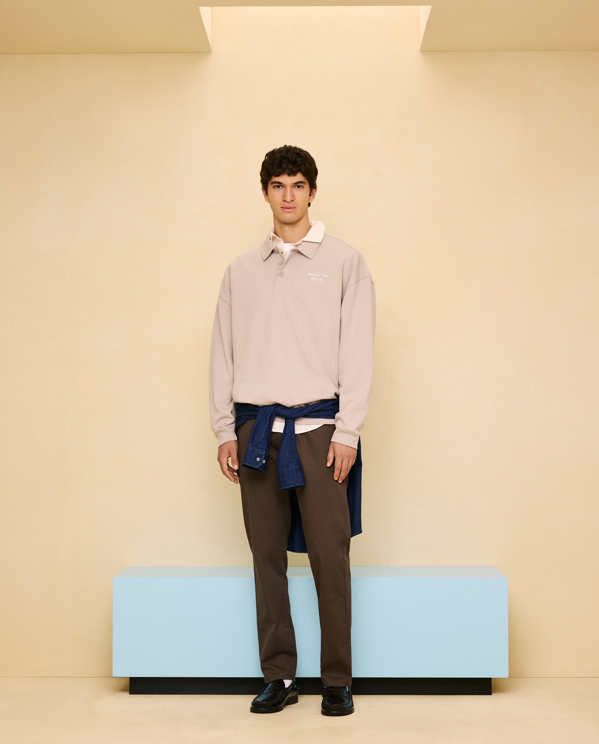 Imagen 2 de Sudadera de cuello polo de hombre - Easy Wear - 850 Piedra 850 Piedra