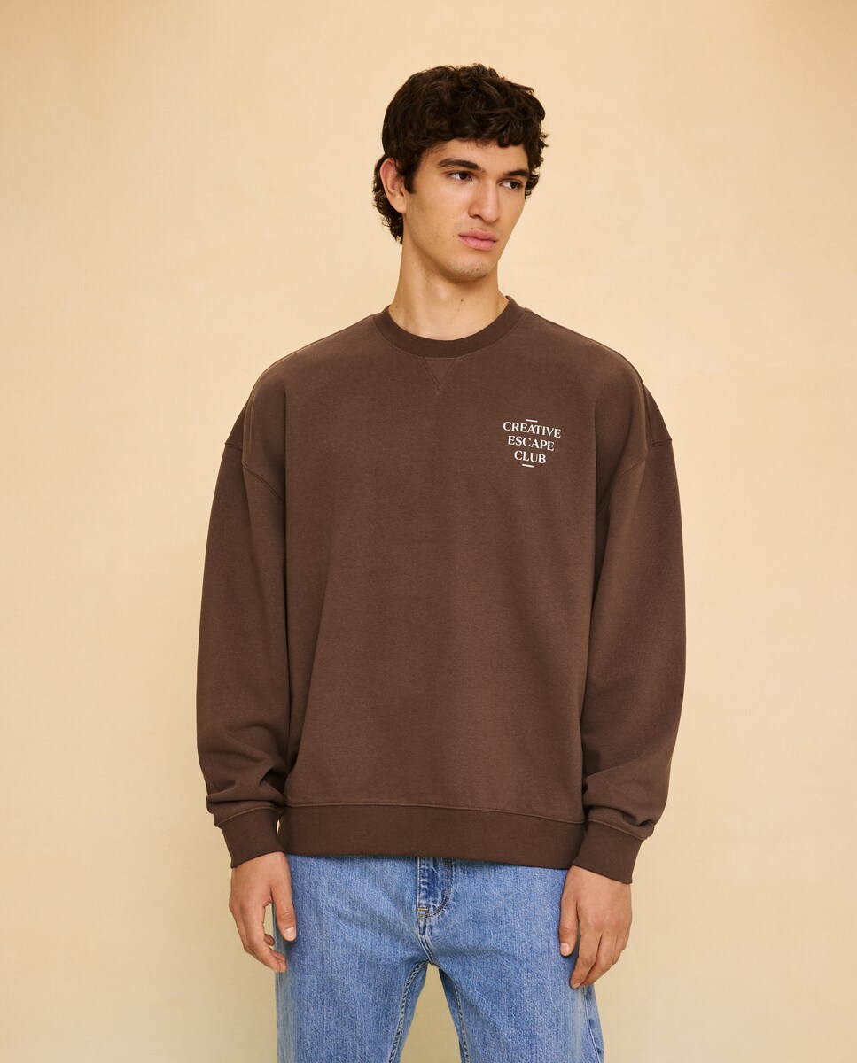 Imagen 0 de Sudadera cuello caja de hombre 850 Piedra